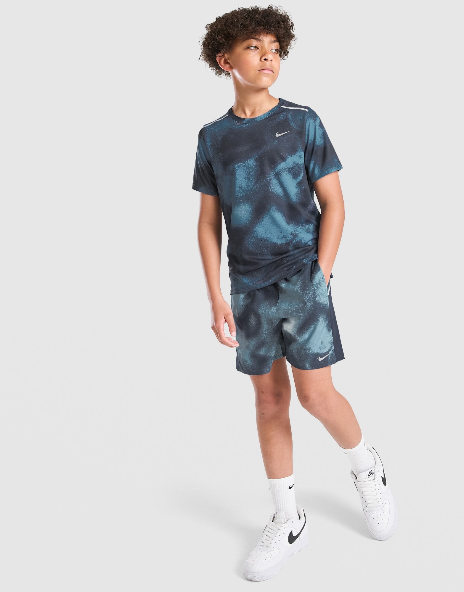 Nike Miler All Over Print T-Shirt Kinder