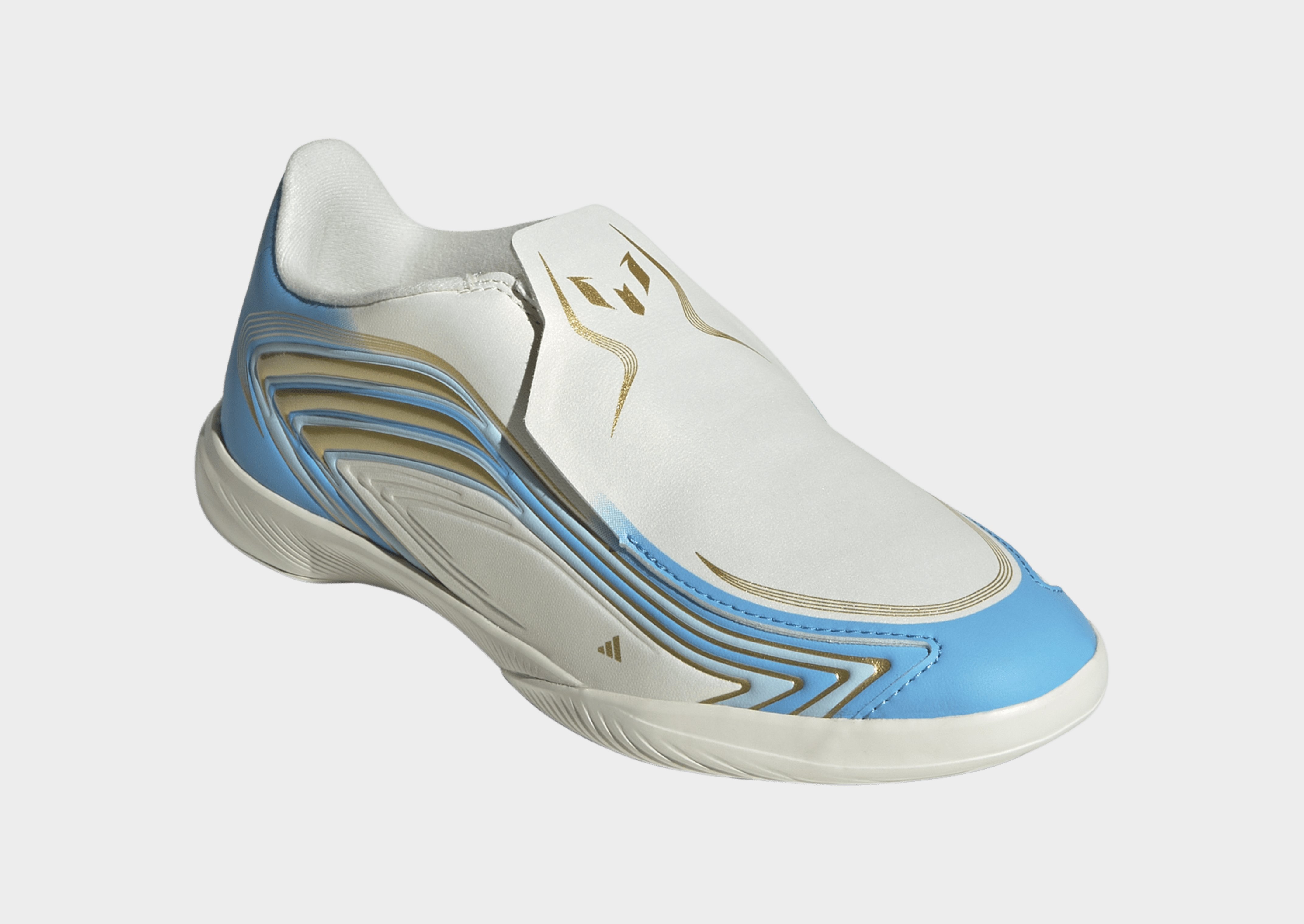 adidas F50 Messi League Kids Fußballschuh, Hallenböden, Ohne Schnürsenkel