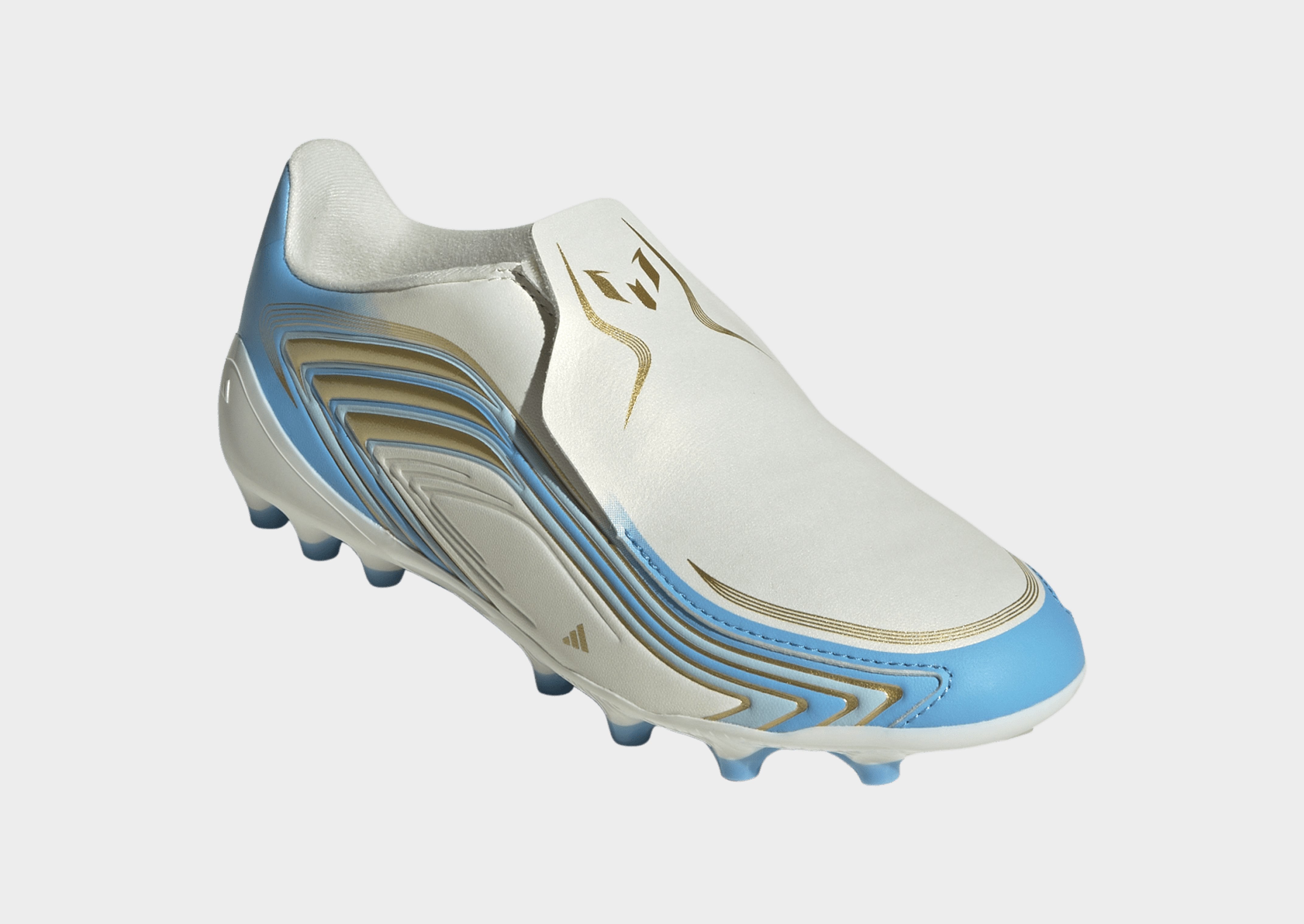 adidas F50 Messi League Kids Fußballschuh, Kunstrasen, ohne Schnürsenkel