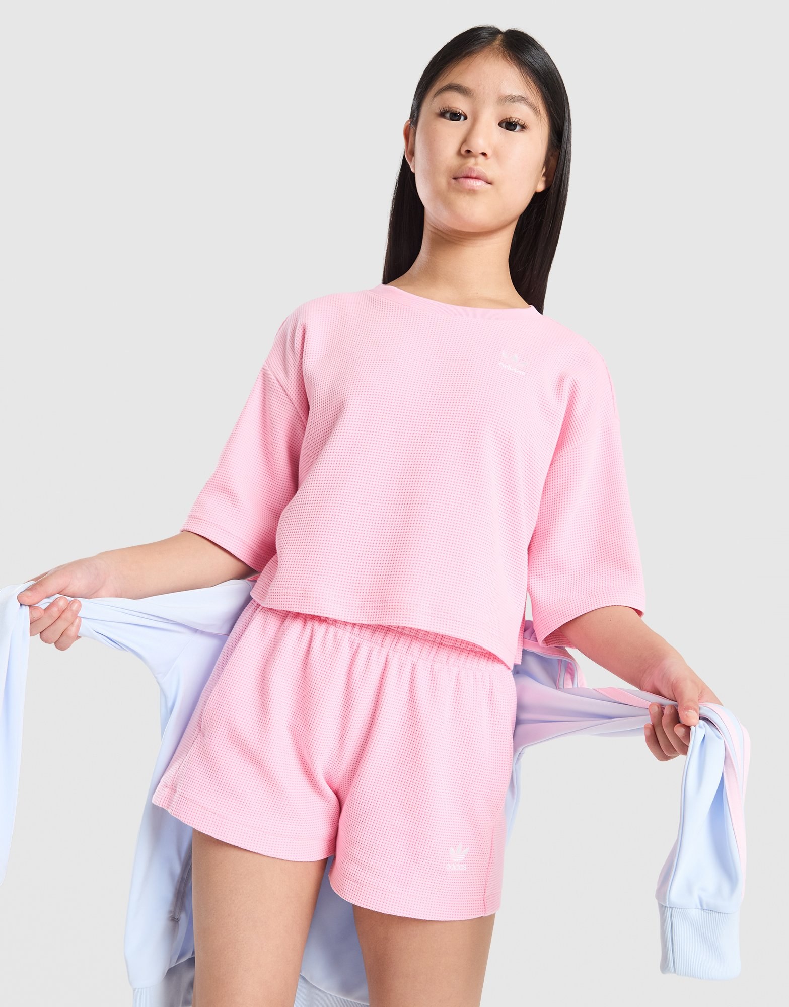 adidas Girls' Waffle T-Shirt Junior