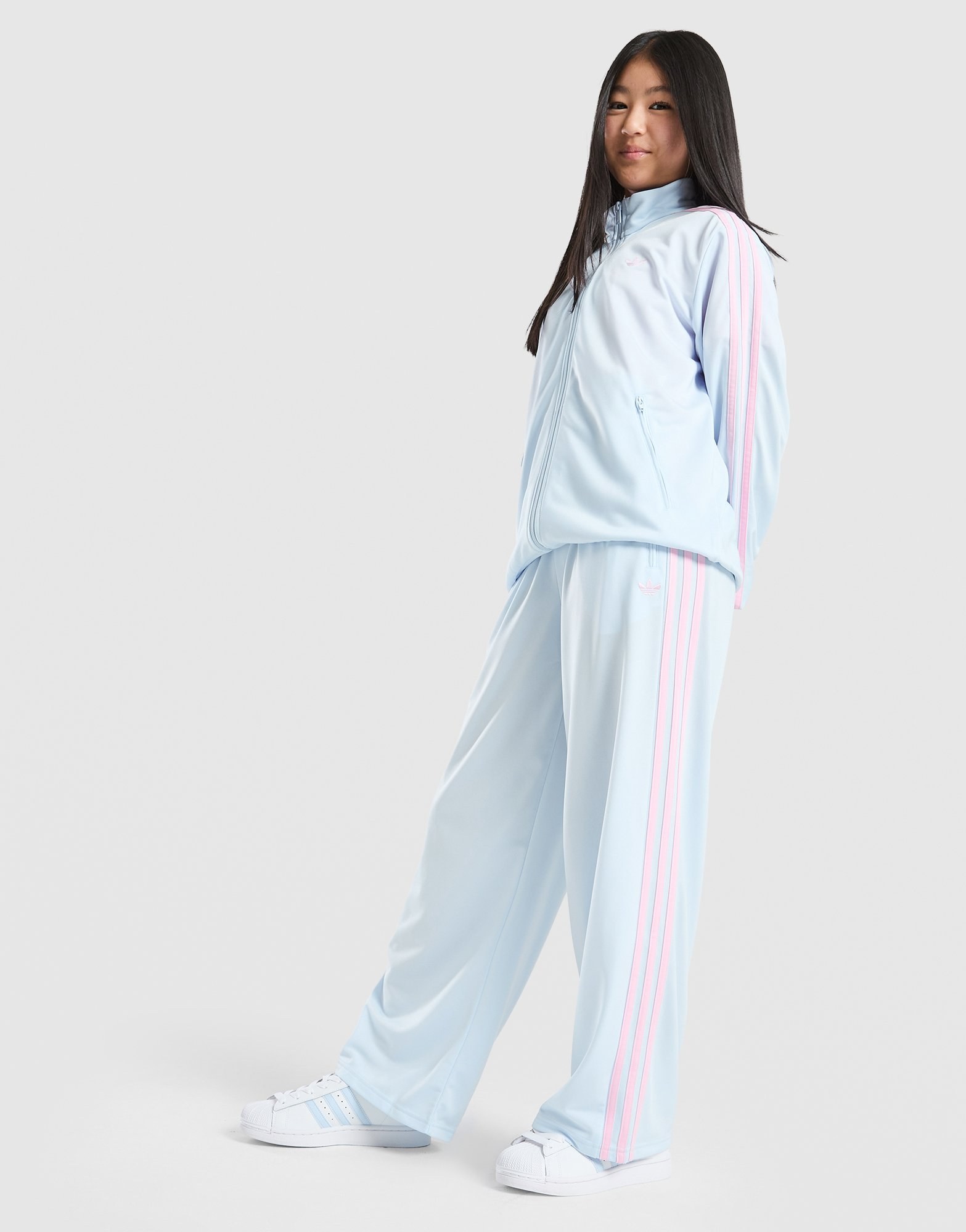 adidas Originals Girls' Firebird Wide Track Pants Junior
