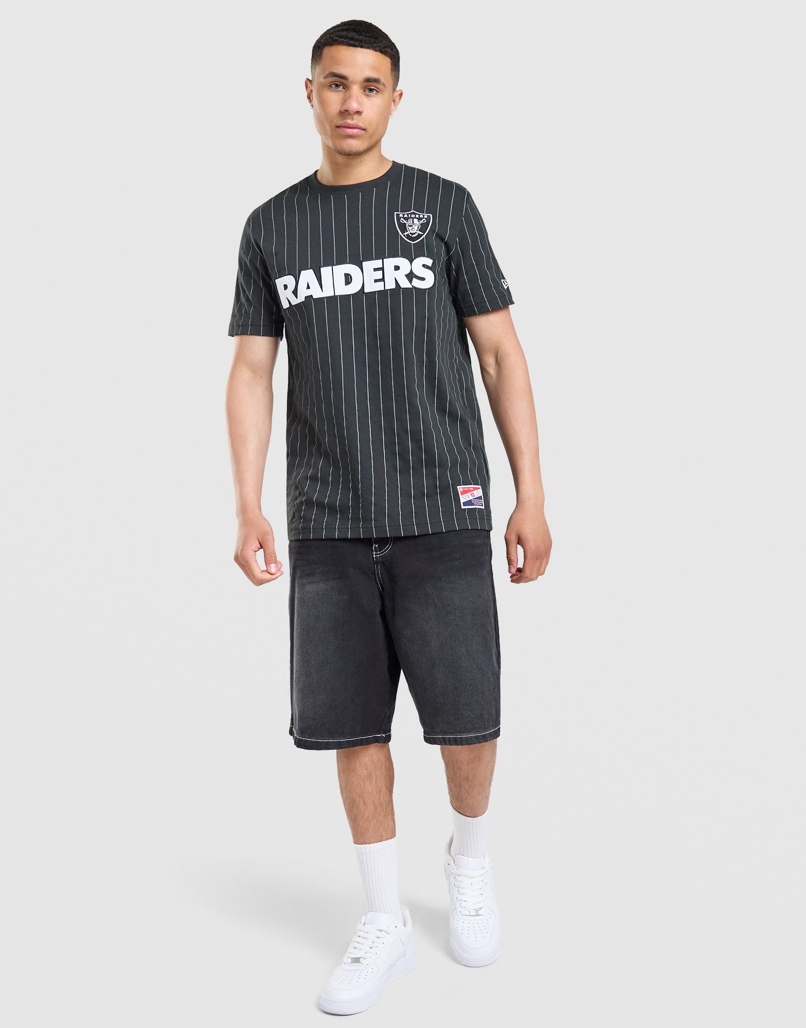 New Era MLB LA Raiders Pinstripe T-Shirt