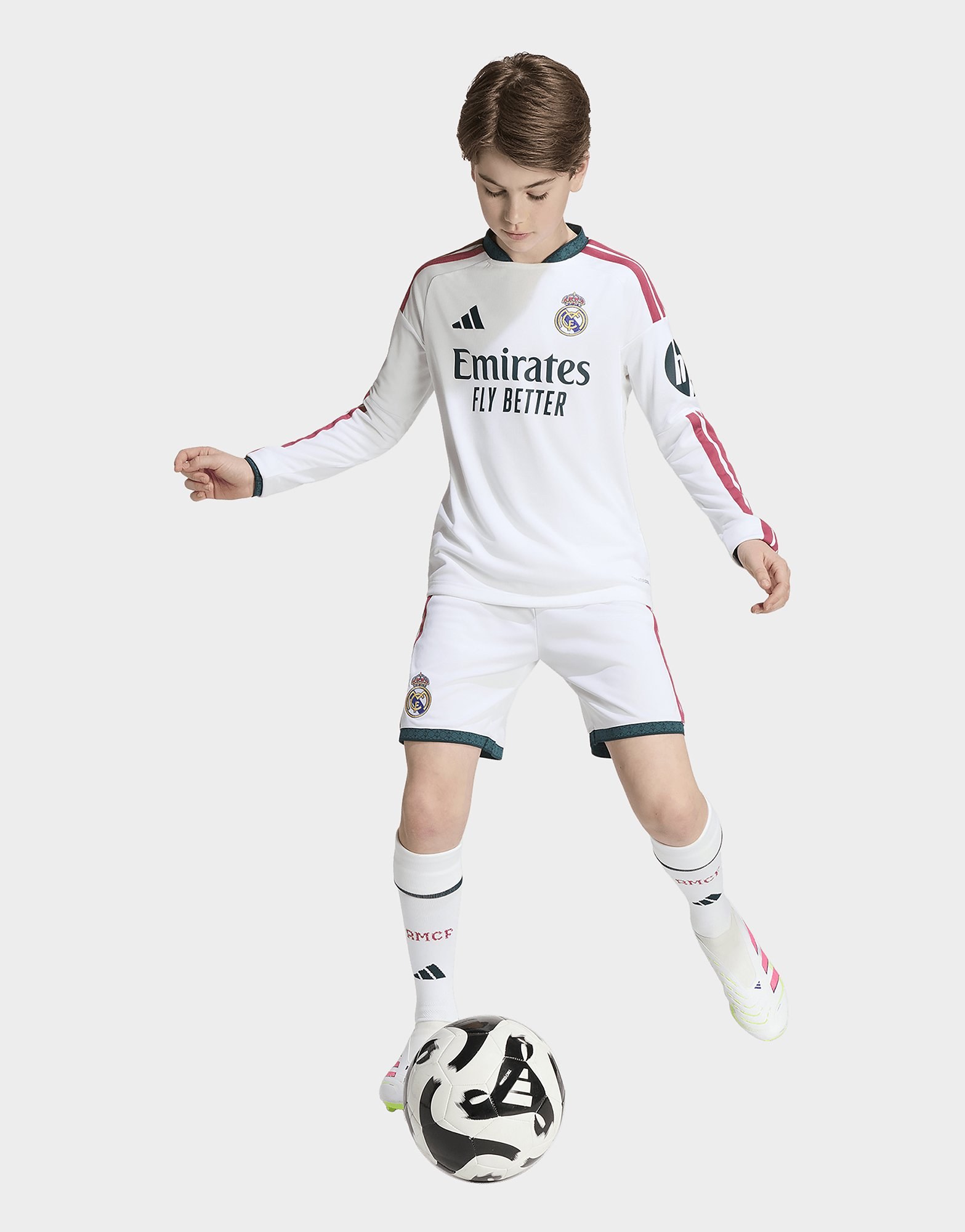 adidas Real Madrid 26/27 Kids Heimtrikot, Langärmelig