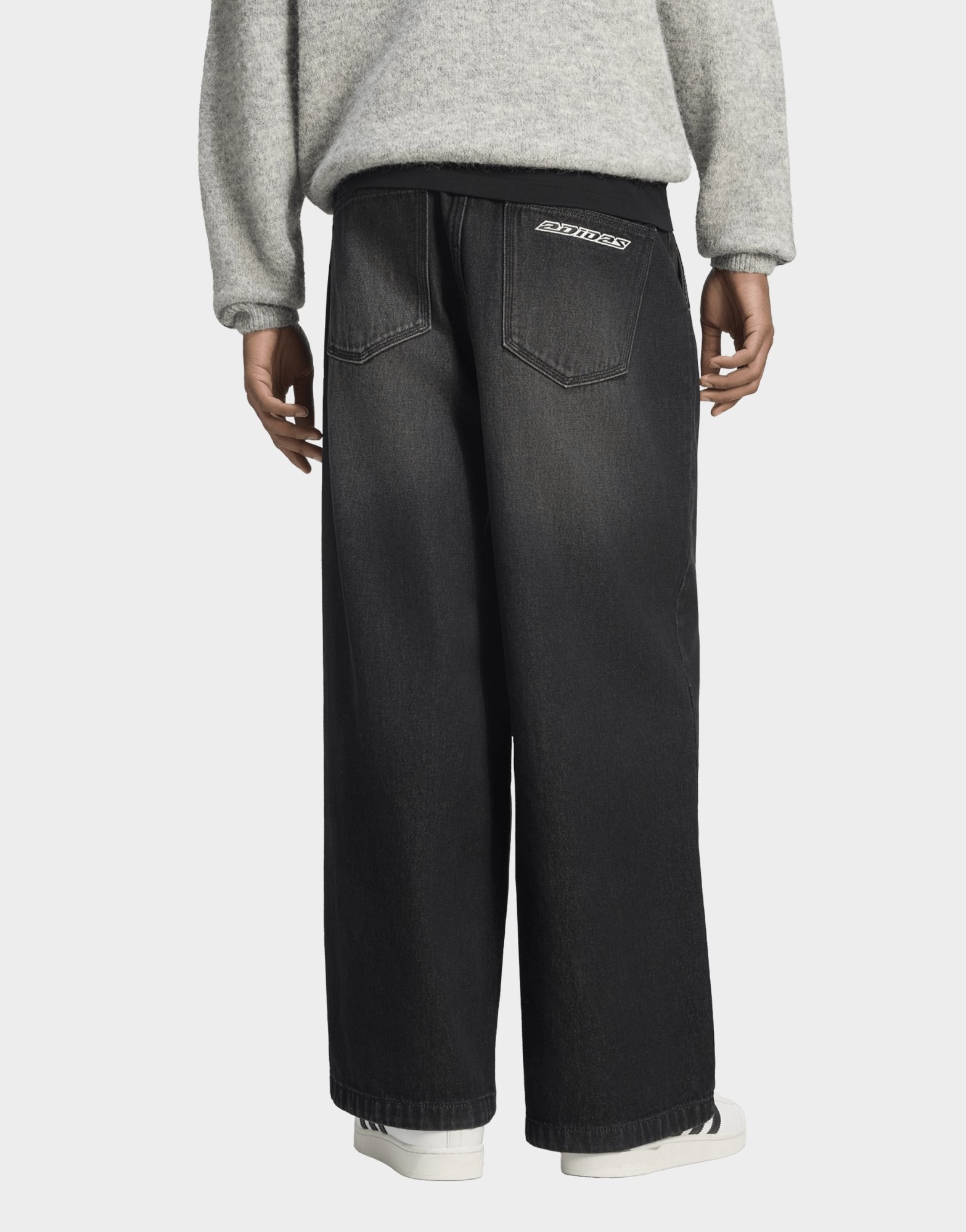 adidas Jeans, Mittelhoch, Weites Bein