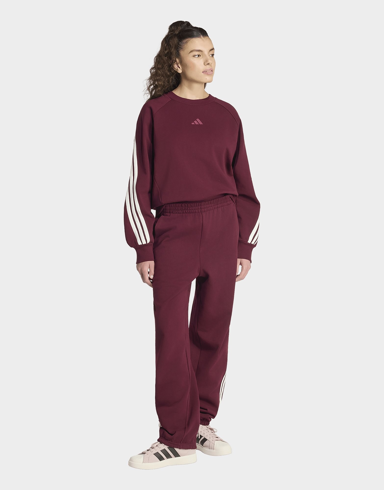 adidas Kit 3-streifen Hose, Locker Geschnitten, Bündchen