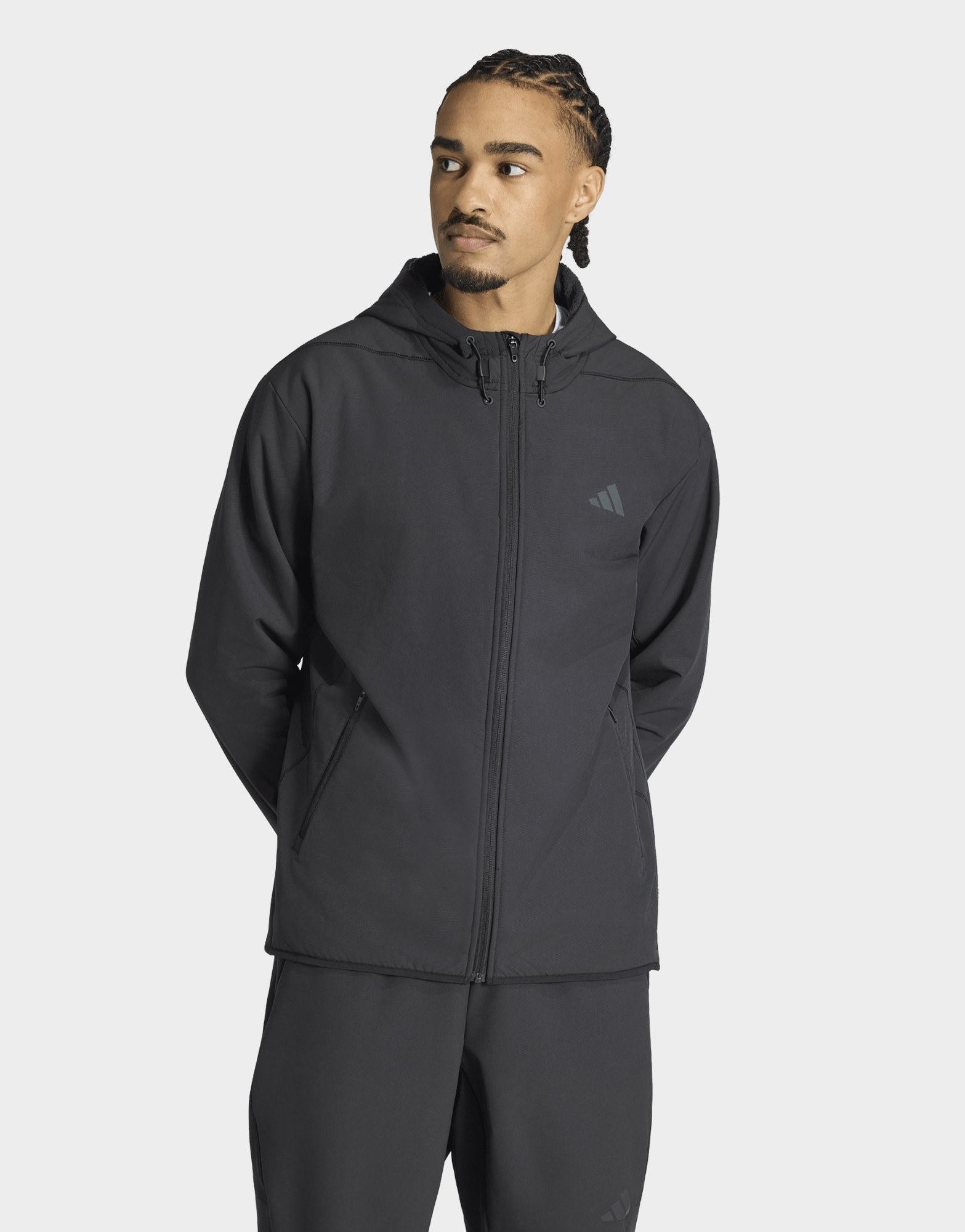 adidas D4t Climawarm Jacke, Durchgehender Reißverschluss