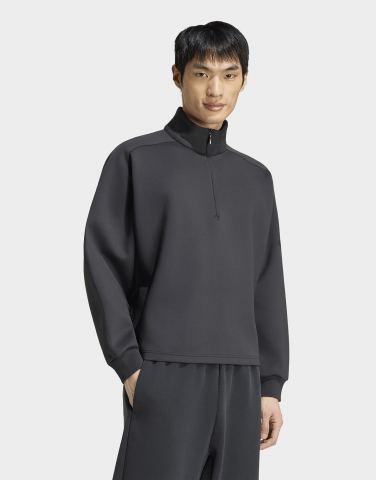 adidas Soft Lux Winter Sweatshirt, Reissverschluss Bis Zur Brust, Gewirktes Material