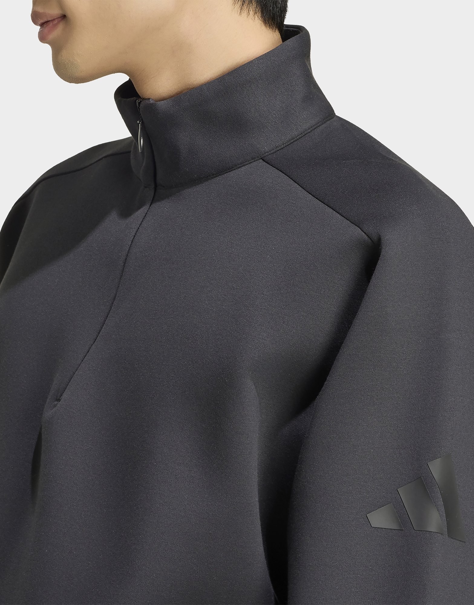 adidas Soft Lux Winter Sweatshirt, Reissverschluss Bis Zur Brust, Gewirktes Material