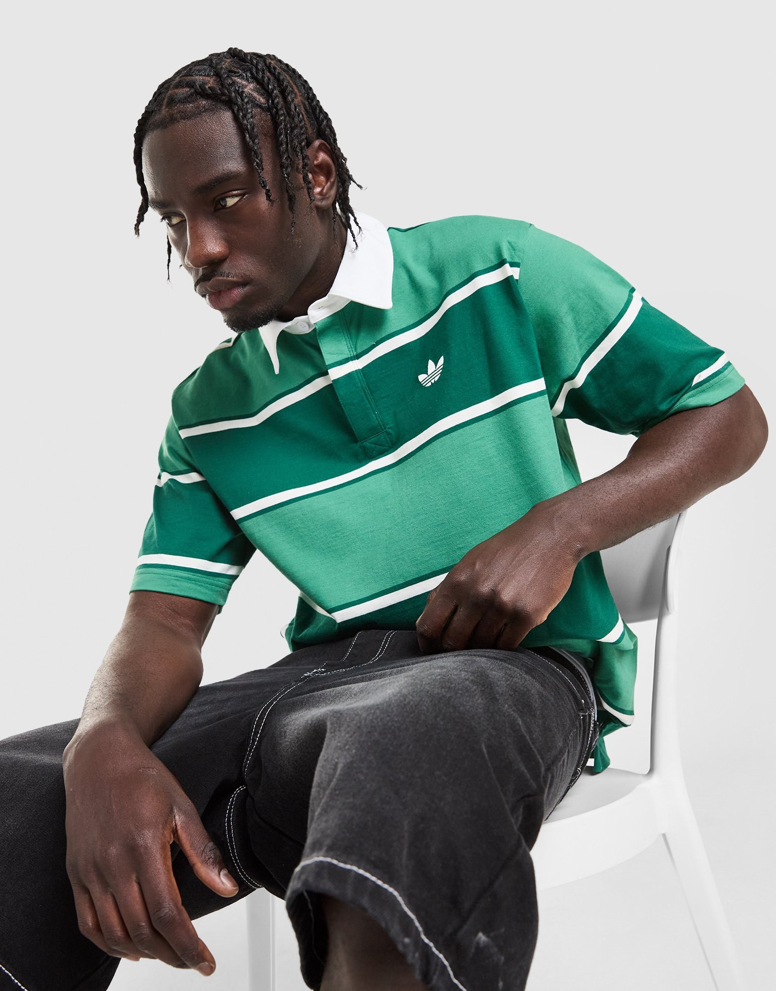 adidas Originals Striped Rugby Poloshirt