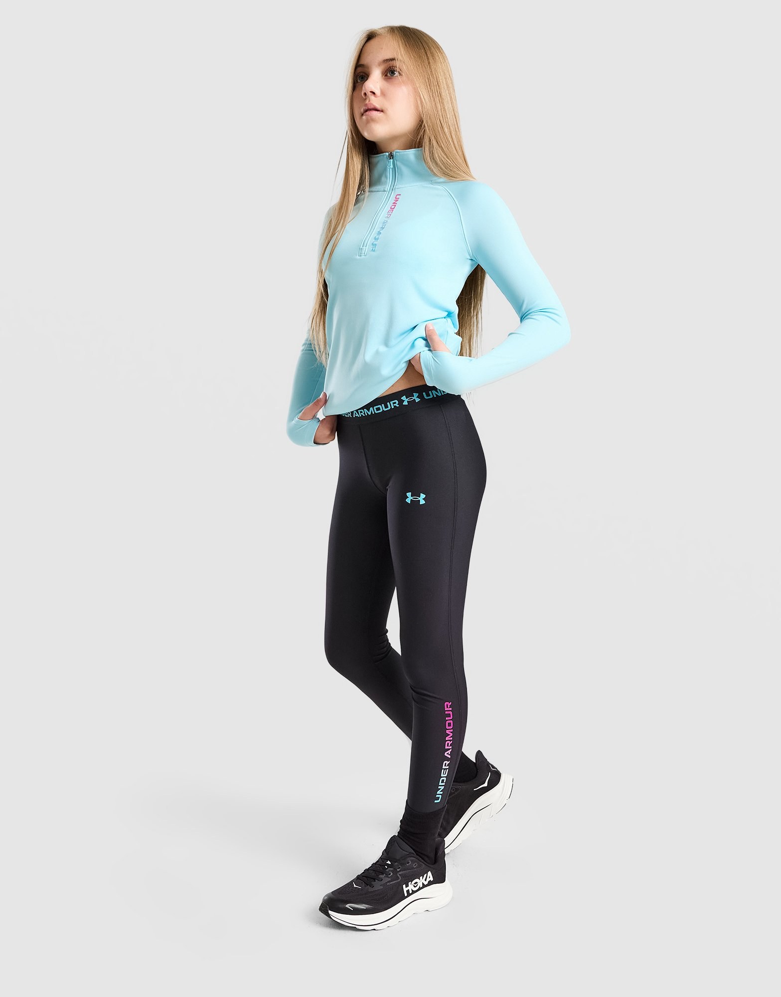 Under Armour HeatGear Branding Leggings für Mädchen