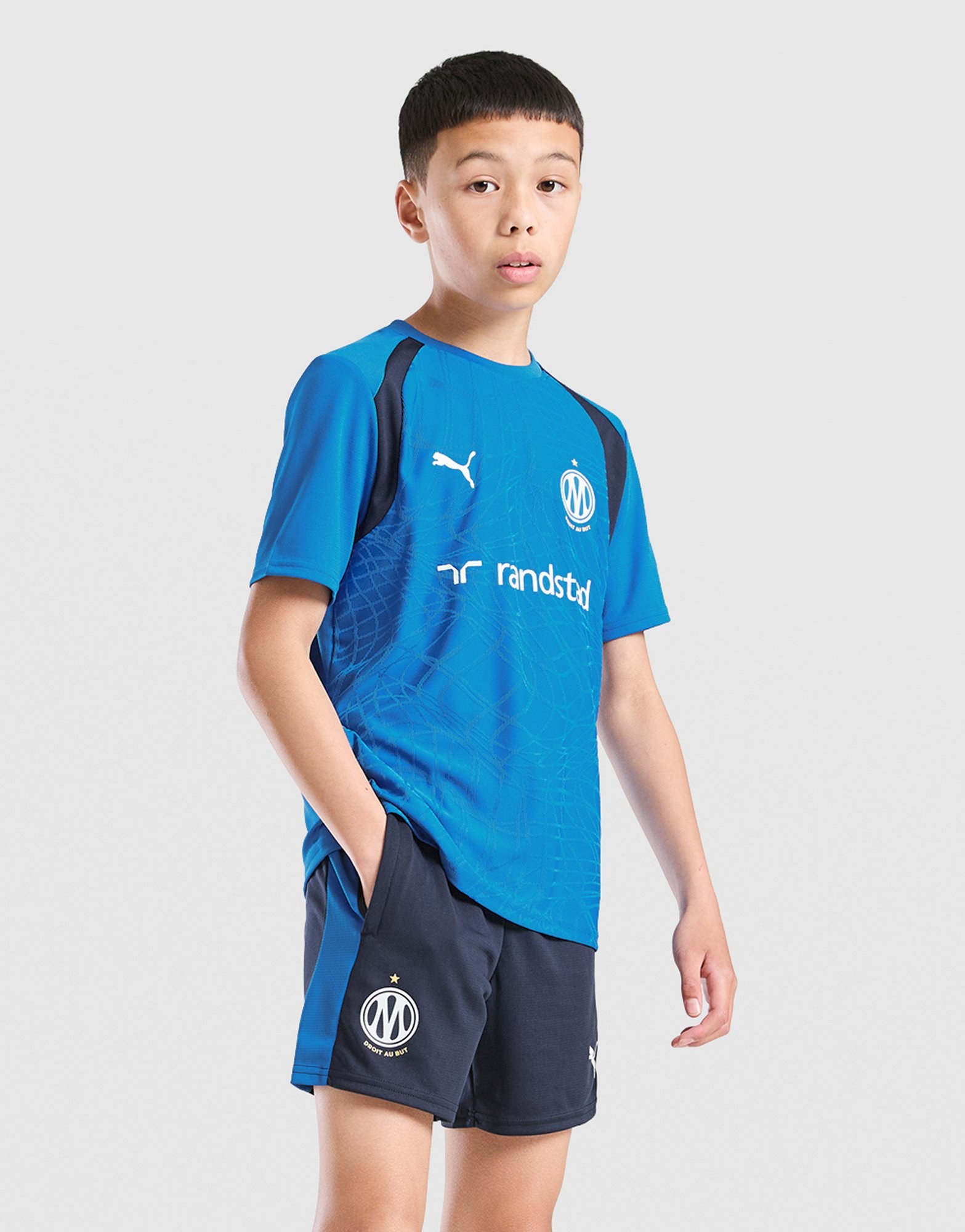 PUMA Olympique Marseille Trainingstrikot-Shorts Kinder