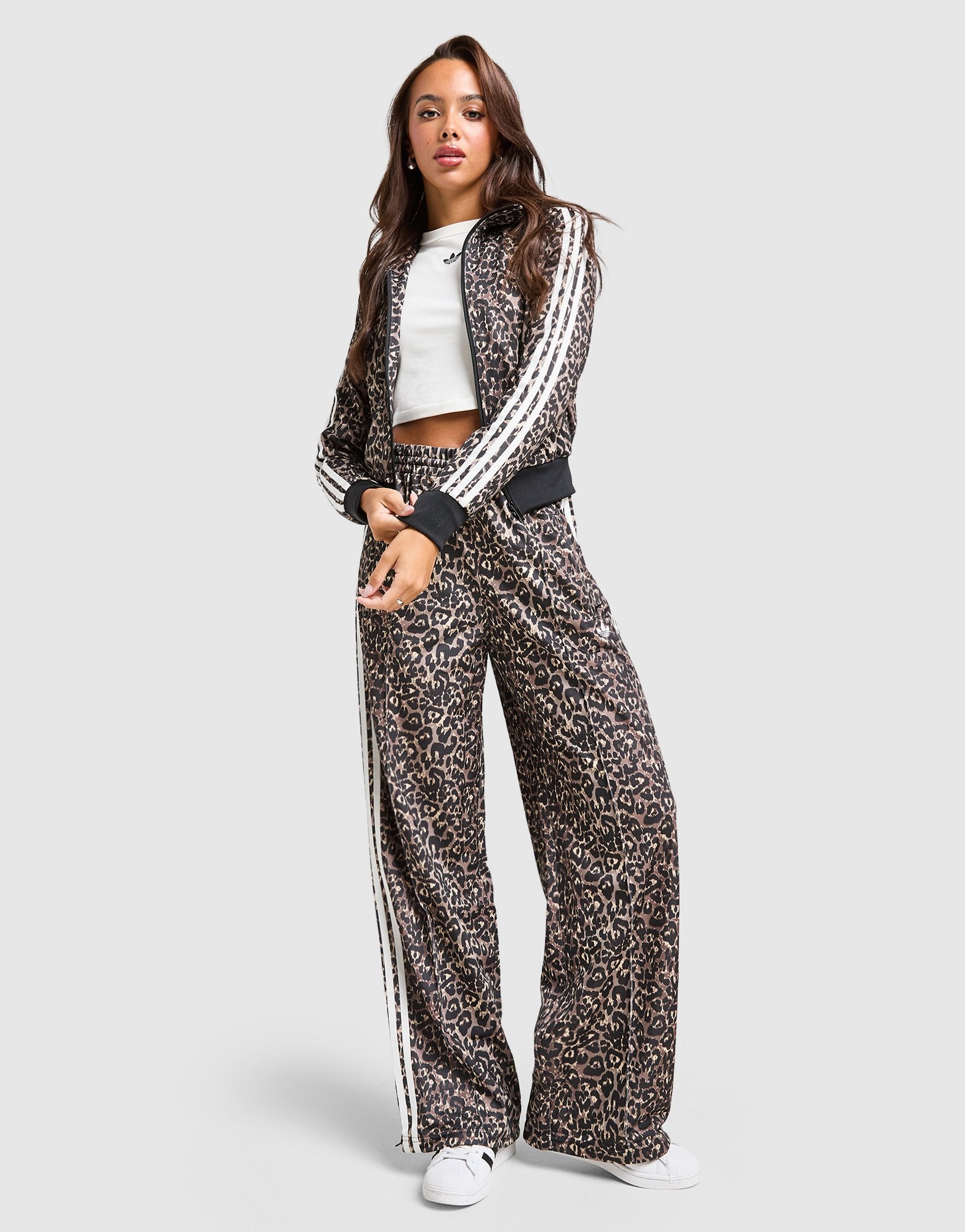 adidas Originals Firebird All-Over Leopard Print Trainingsoberteil