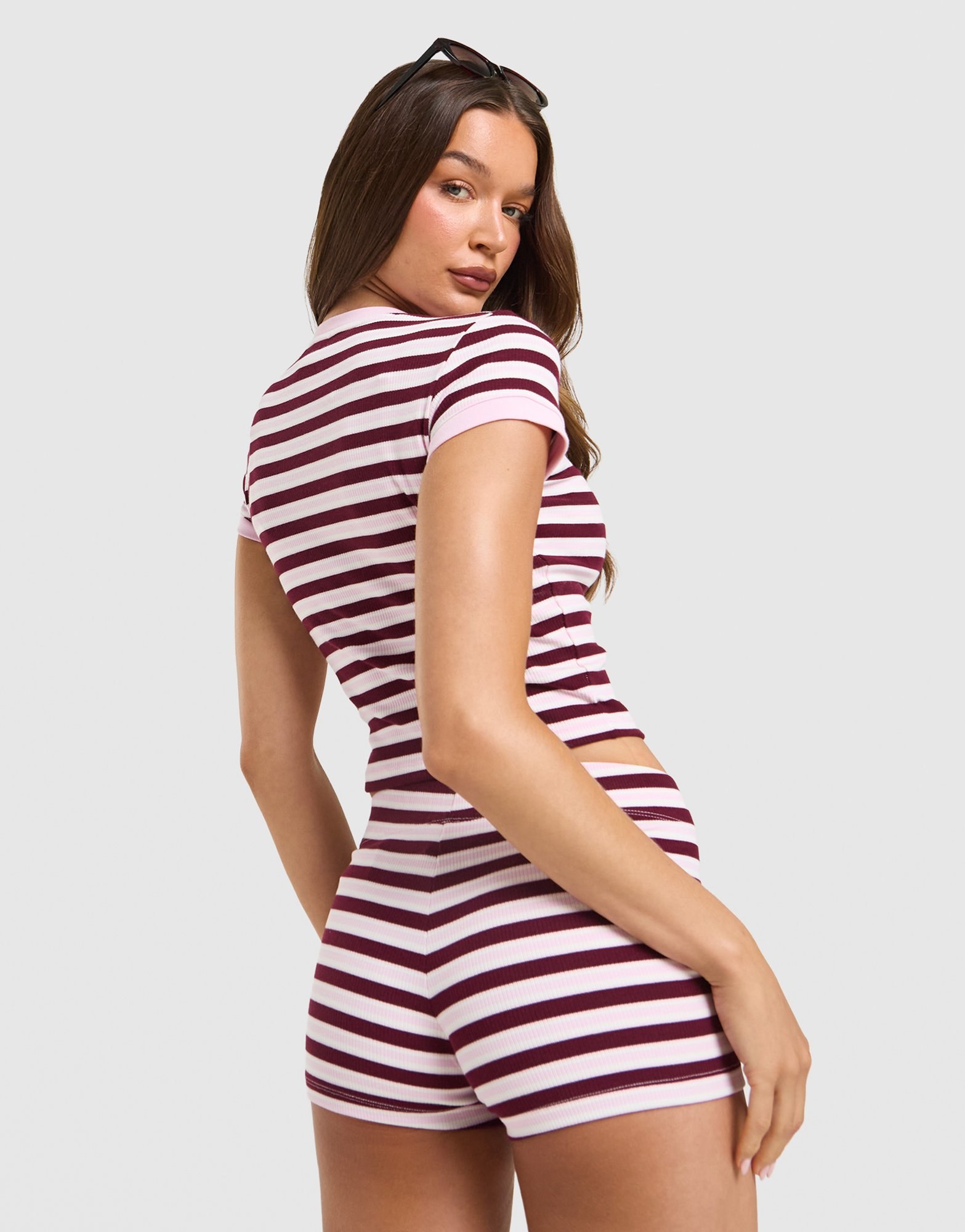 adidas Originals Striped Ribbed T-Shirt