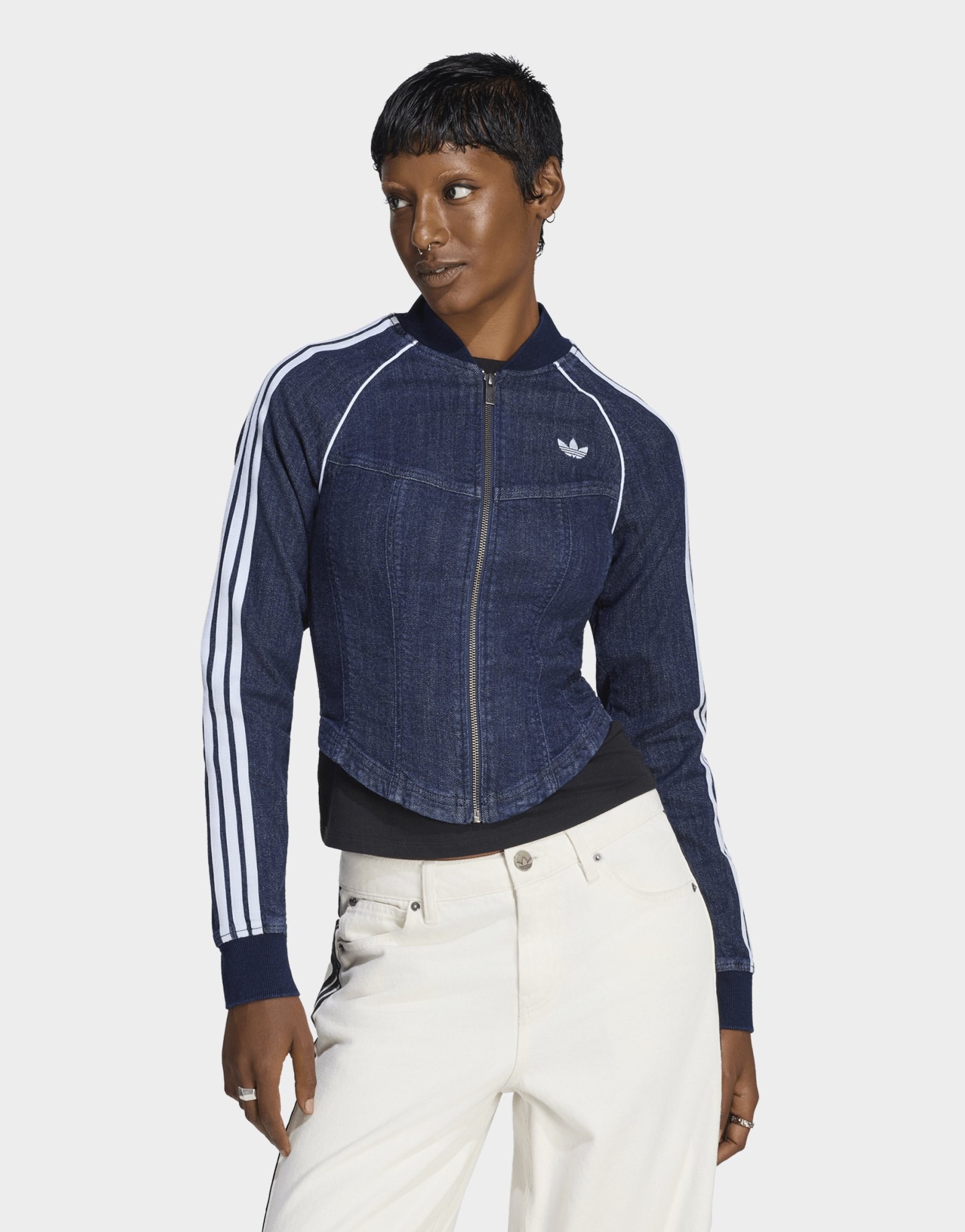 adidas Superstar Originals Jacke, Denim, Korsett-stil