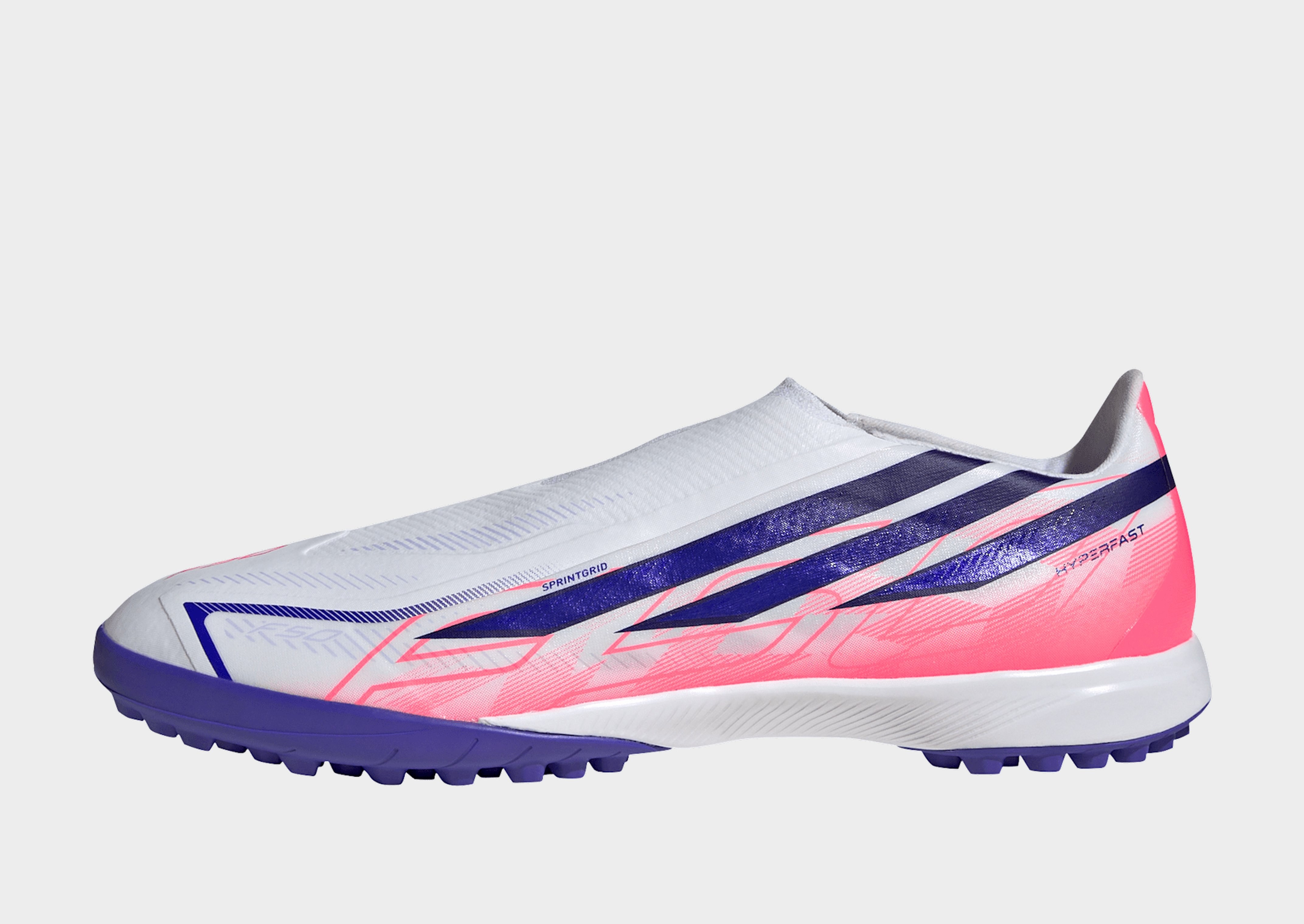 adidas F50 Hyperfast League Fußballschuh, Hybridrasen, ohne Schnürsenkel