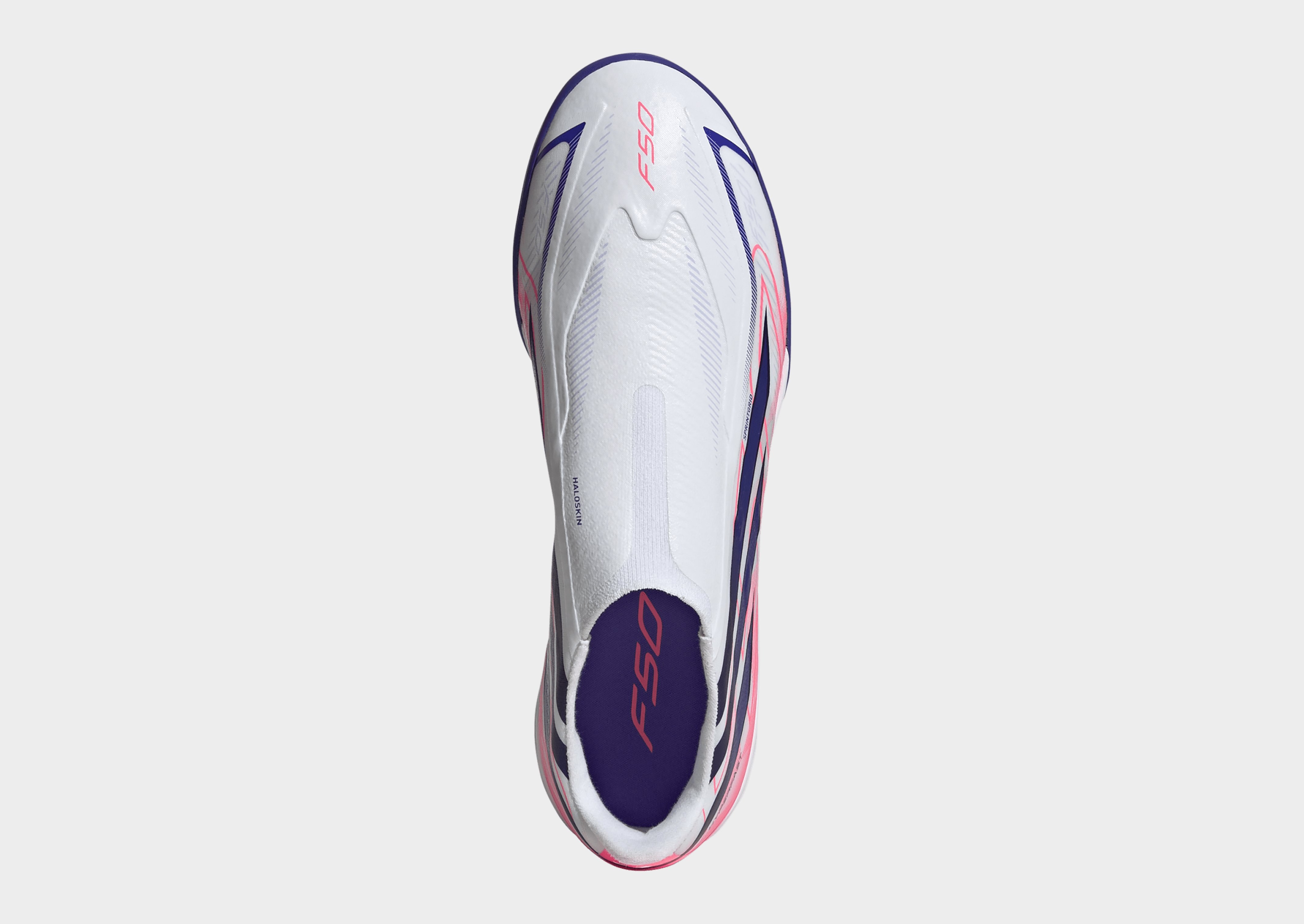 adidas F50 Hyperfast League Fußballschuh, Hybridrasen, ohne Schnürsenkel