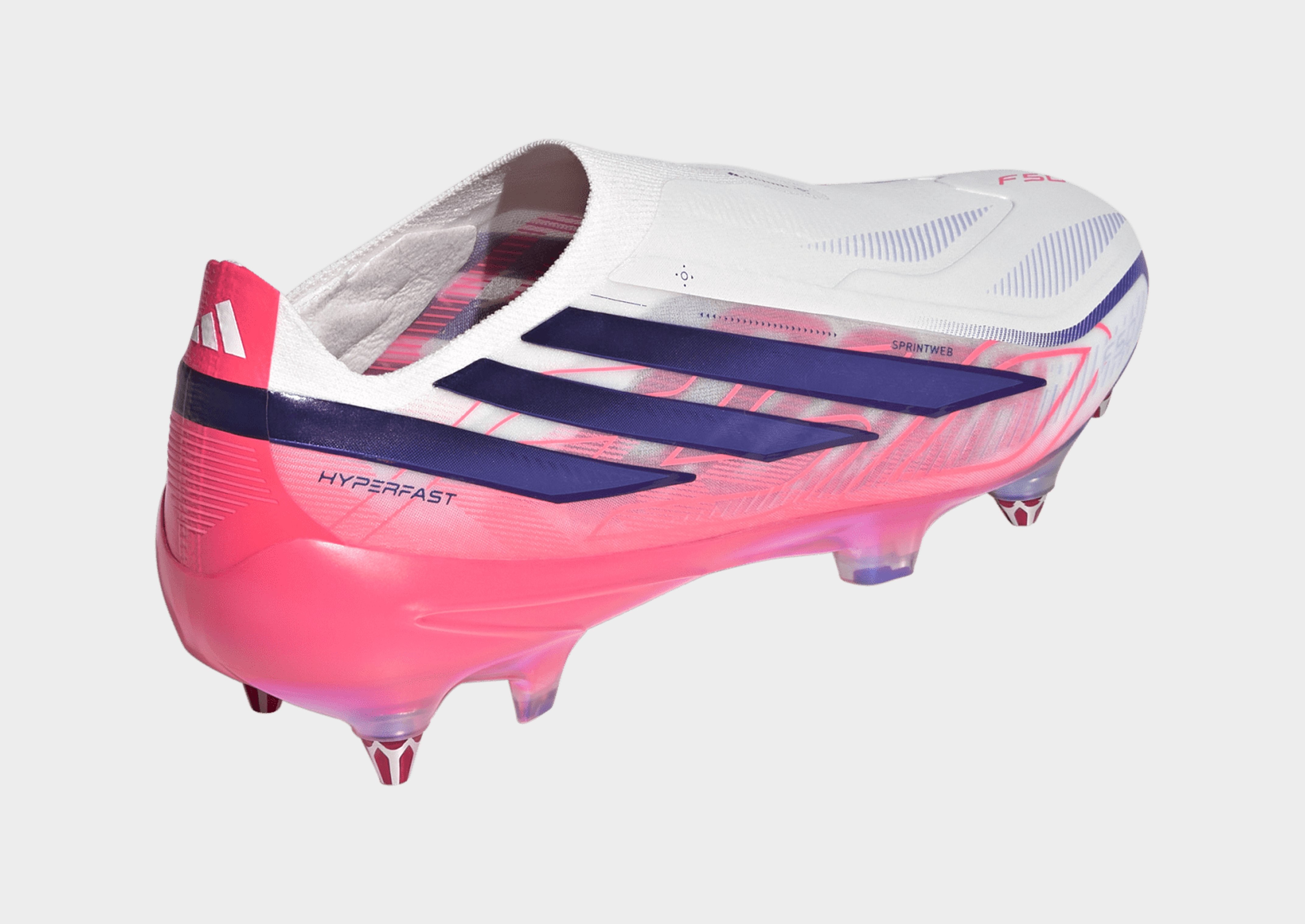 adidas F50 Hyperfast Elite Fußballschuh, weiche Böden, schnürlos