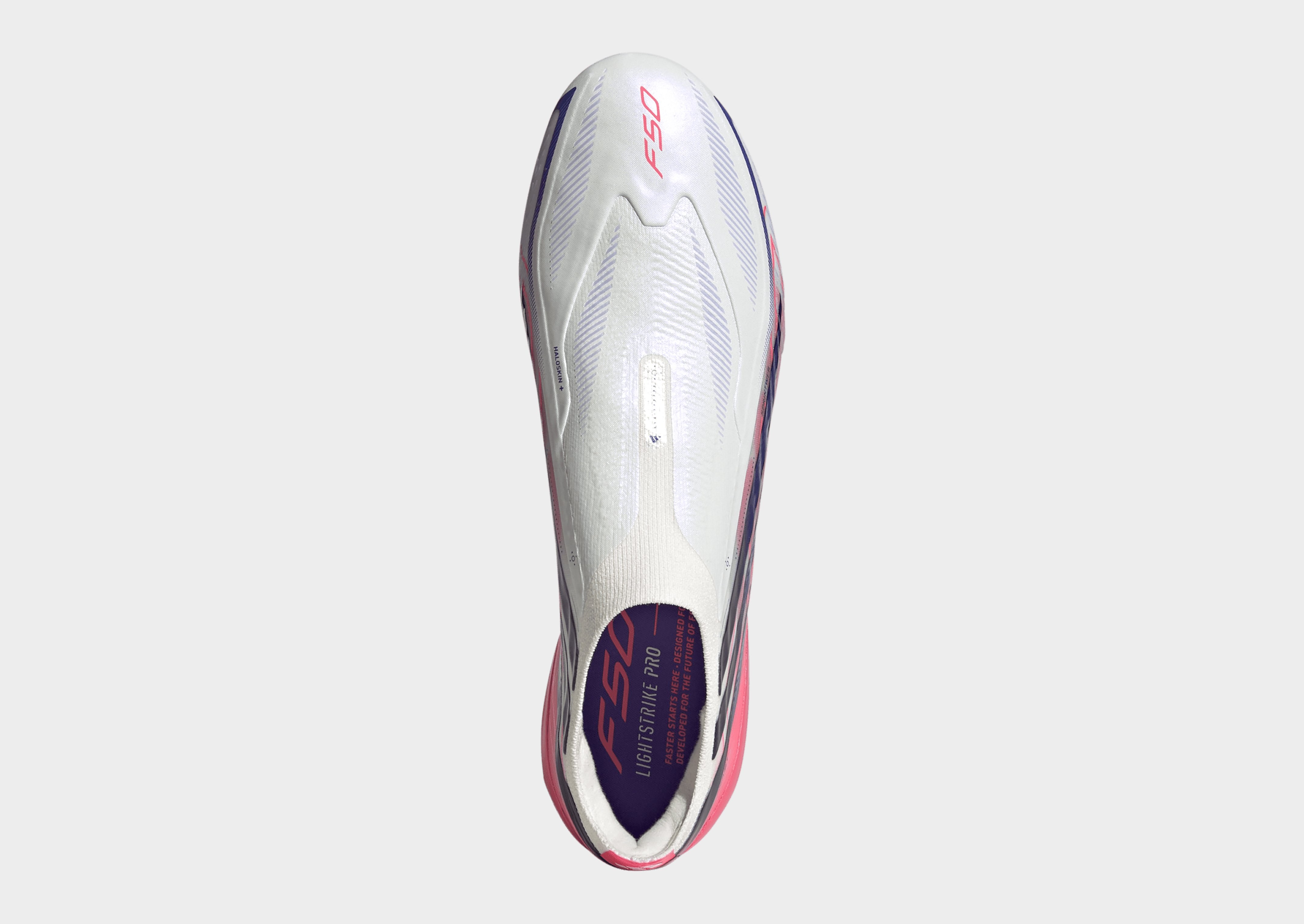 adidas F50 Hyperfast Elite Fußballschuh, weiche Böden, schnürlos