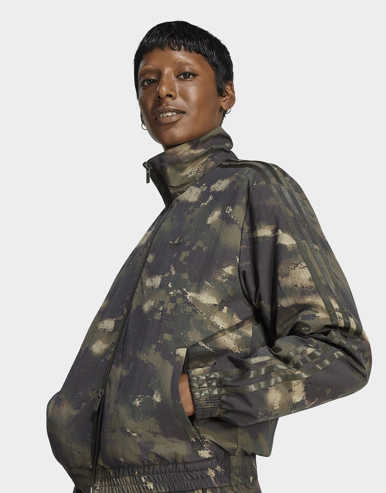 adidas Originals Jacke, Camouflage-muster, Locker Geschnitten
