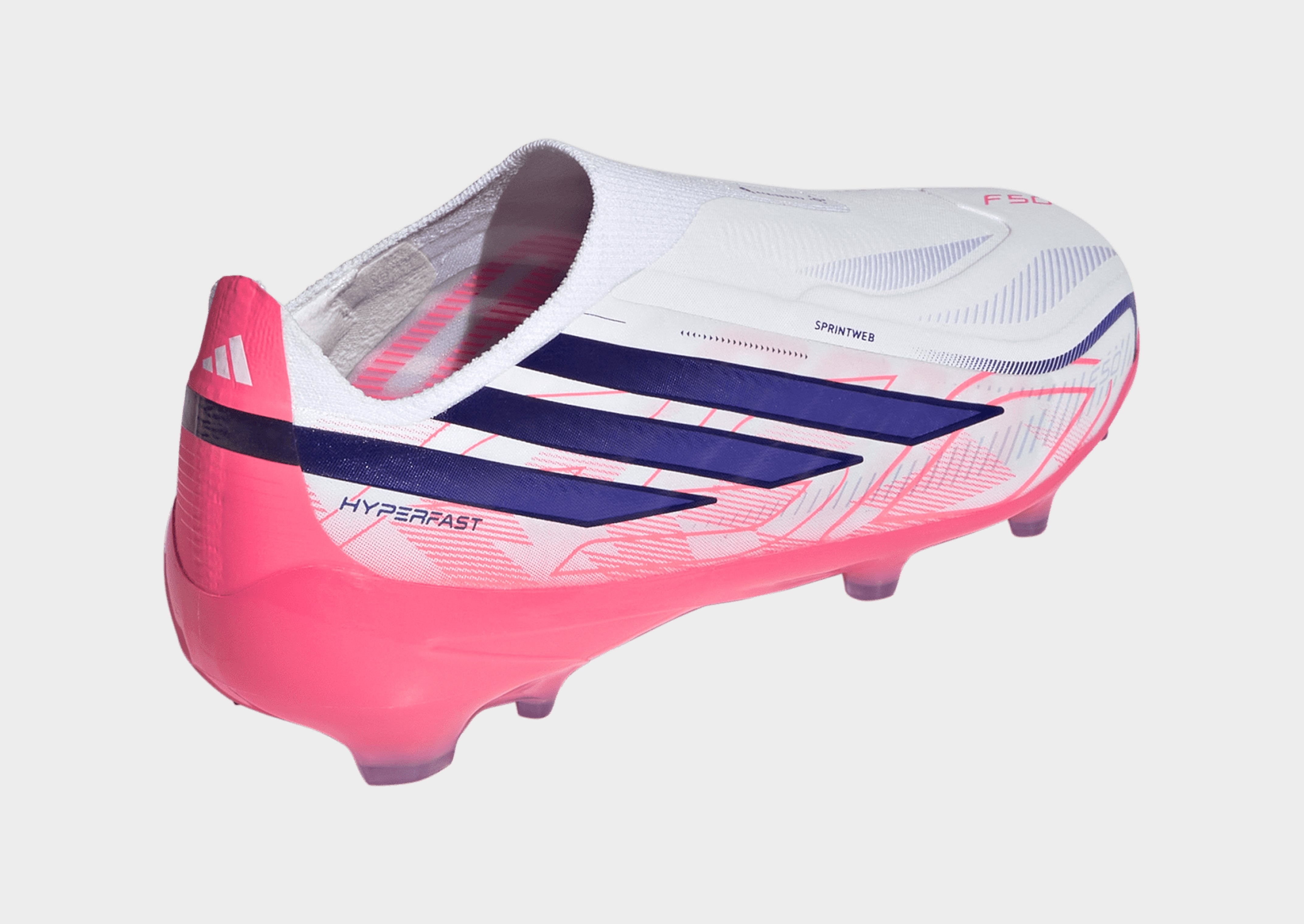 adidas F50 Hyperfast Elite Kids Fußballschuh, Feste Böden, Ohne Schnürsenkel