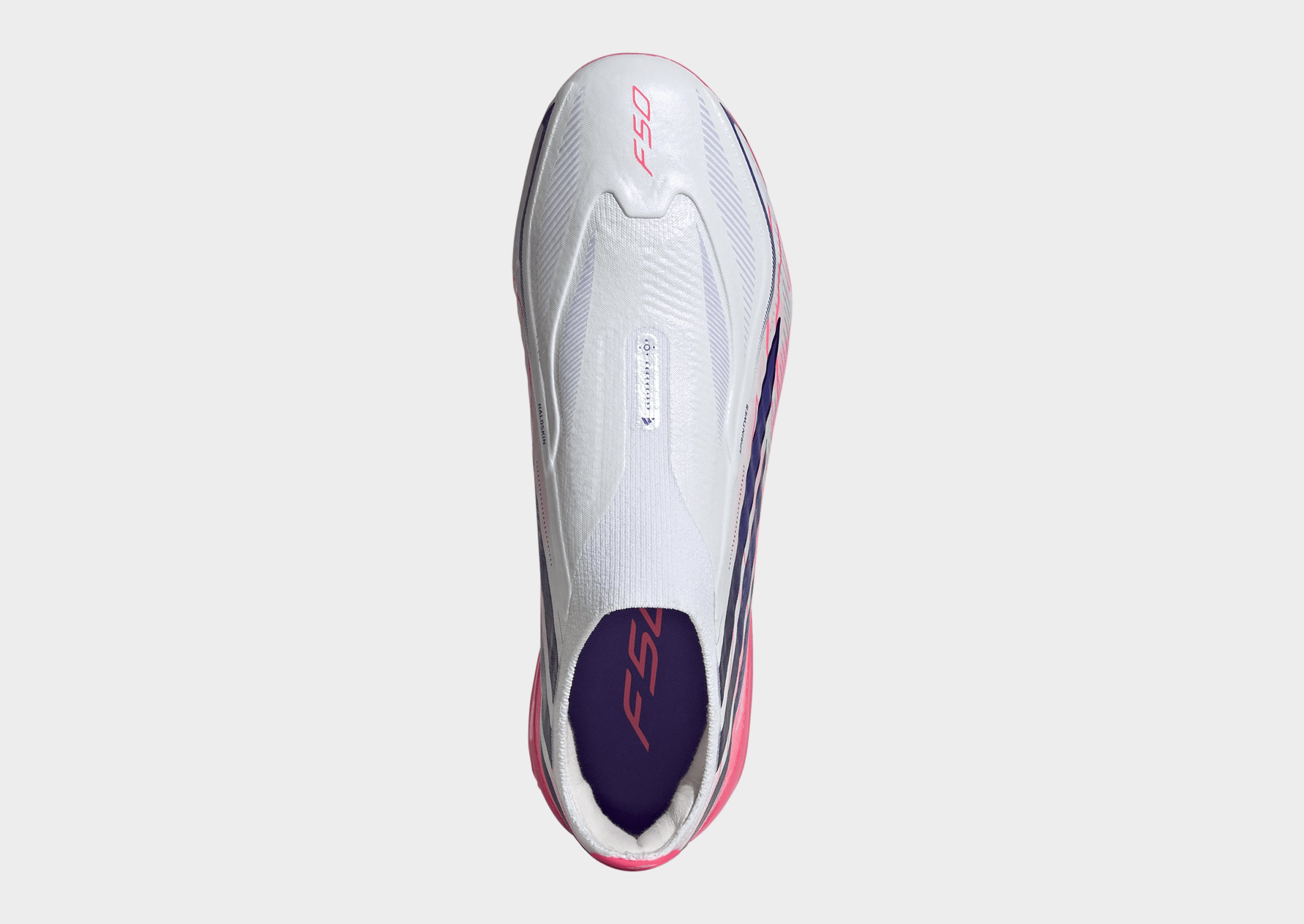 adidas F50 Hyperfast Elite Kids Fußballschuh, Feste Böden, Ohne Schnürsenkel