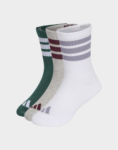 adidas 3-streifen Kids Socken, Knöchellang, Mit Polsterung, 3er-pack