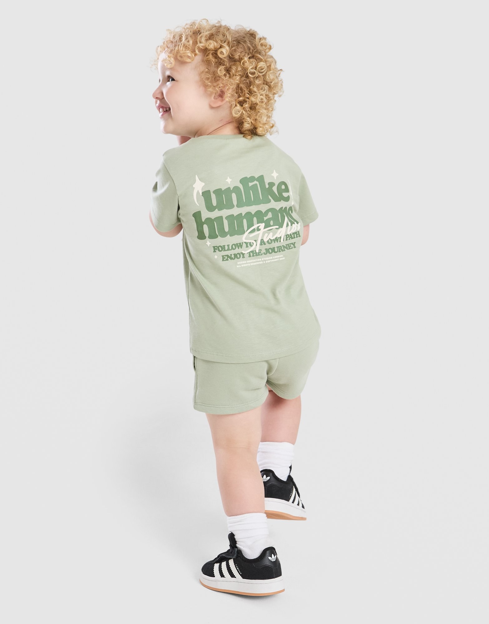 Unlike Humans Crafted T-Shirt & Shorts Set Babys