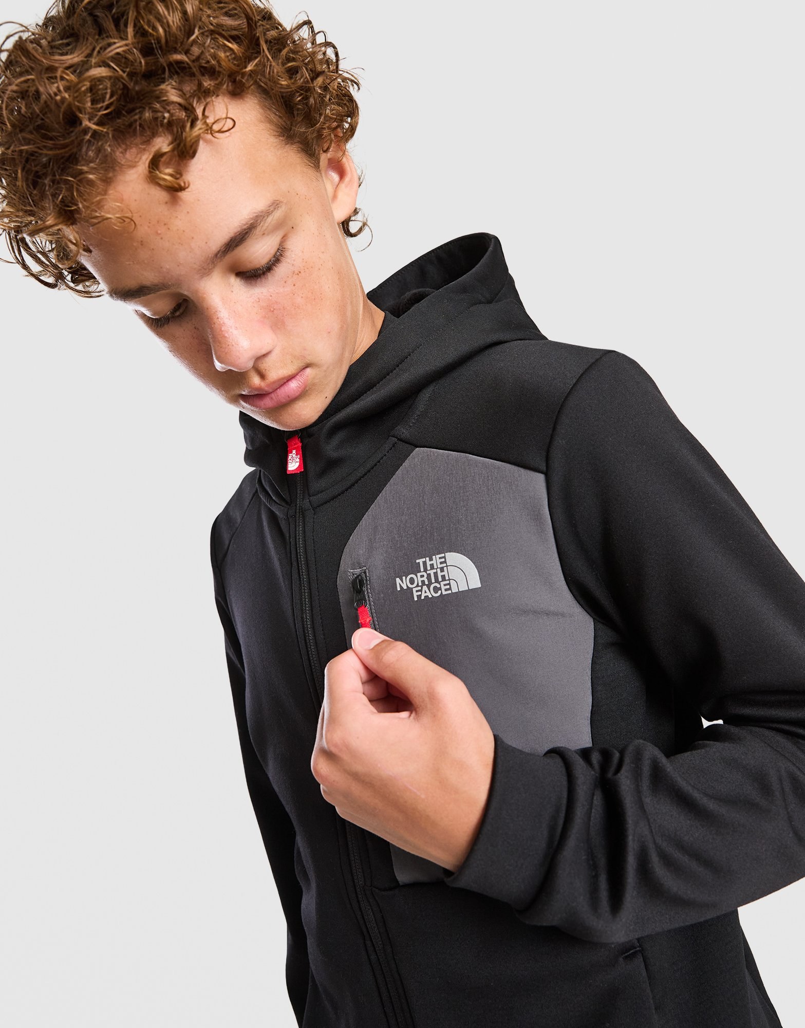 The North Face Performance Poly Full-Zip Hoodie Kinder