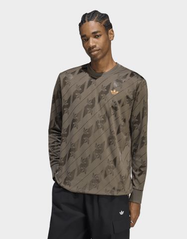 adidas Jacquard Trefoil Jersey, Langärmelig