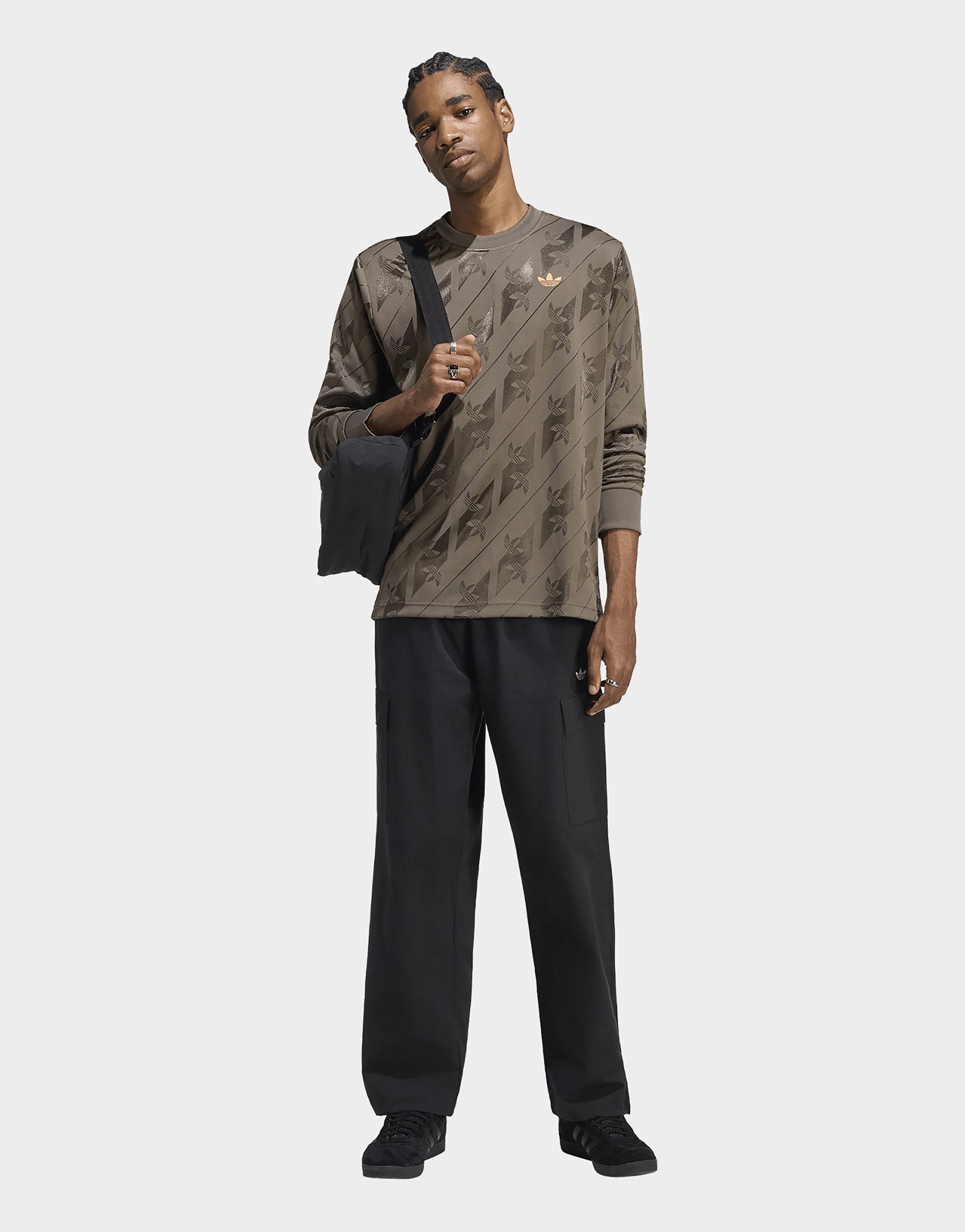adidas Jacquard Trefoil Jersey, Langärmelig