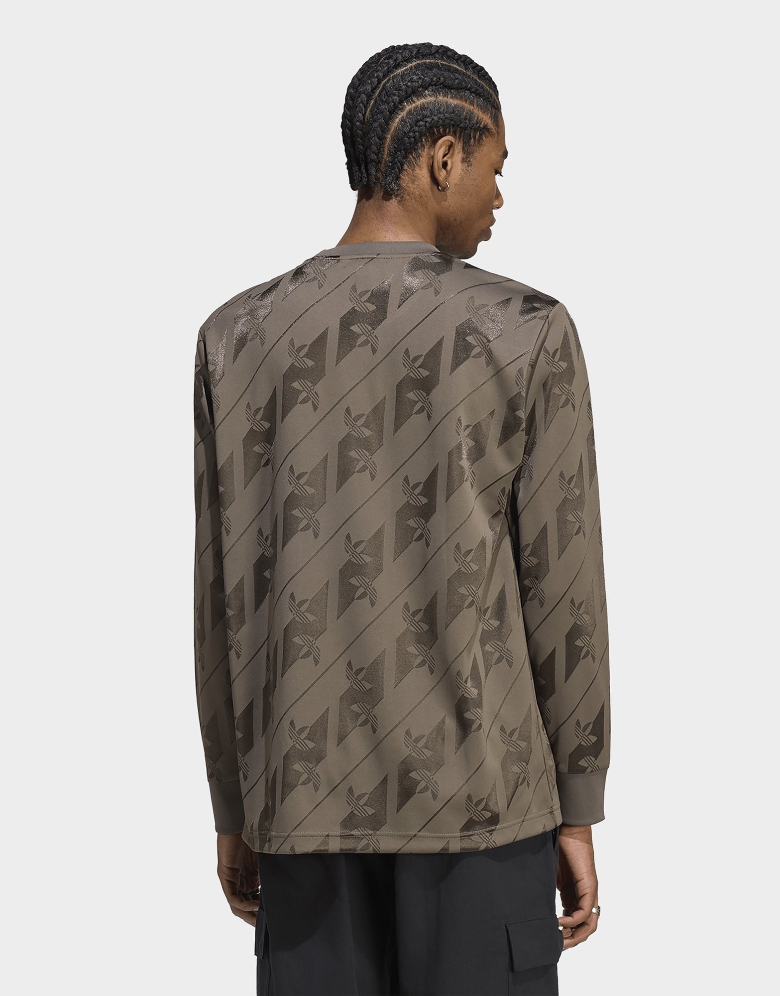 adidas Jacquard Trefoil Jersey, Langärmelig