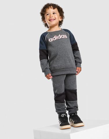 adidas Linear Colour Block Crew Trainingsanzug Babys