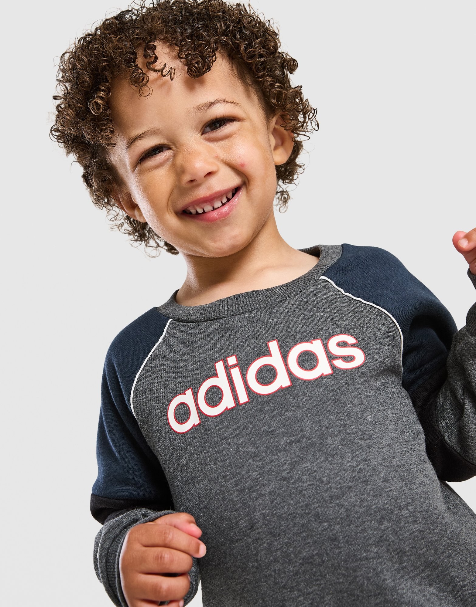 adidas Linear Colour Block Crew Trainingsanzug Babys