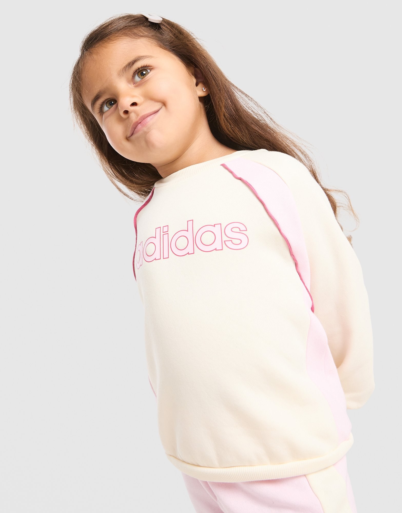 adidas Linear Colour Block Crew Trainingsanzug Babys