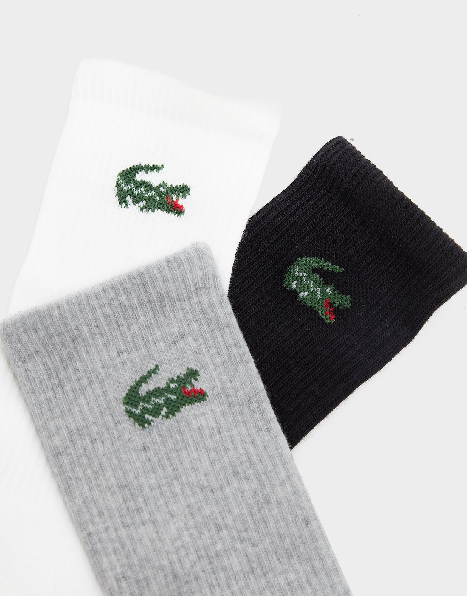 Lacoste Crocodile 3er-Pack Crew Socken