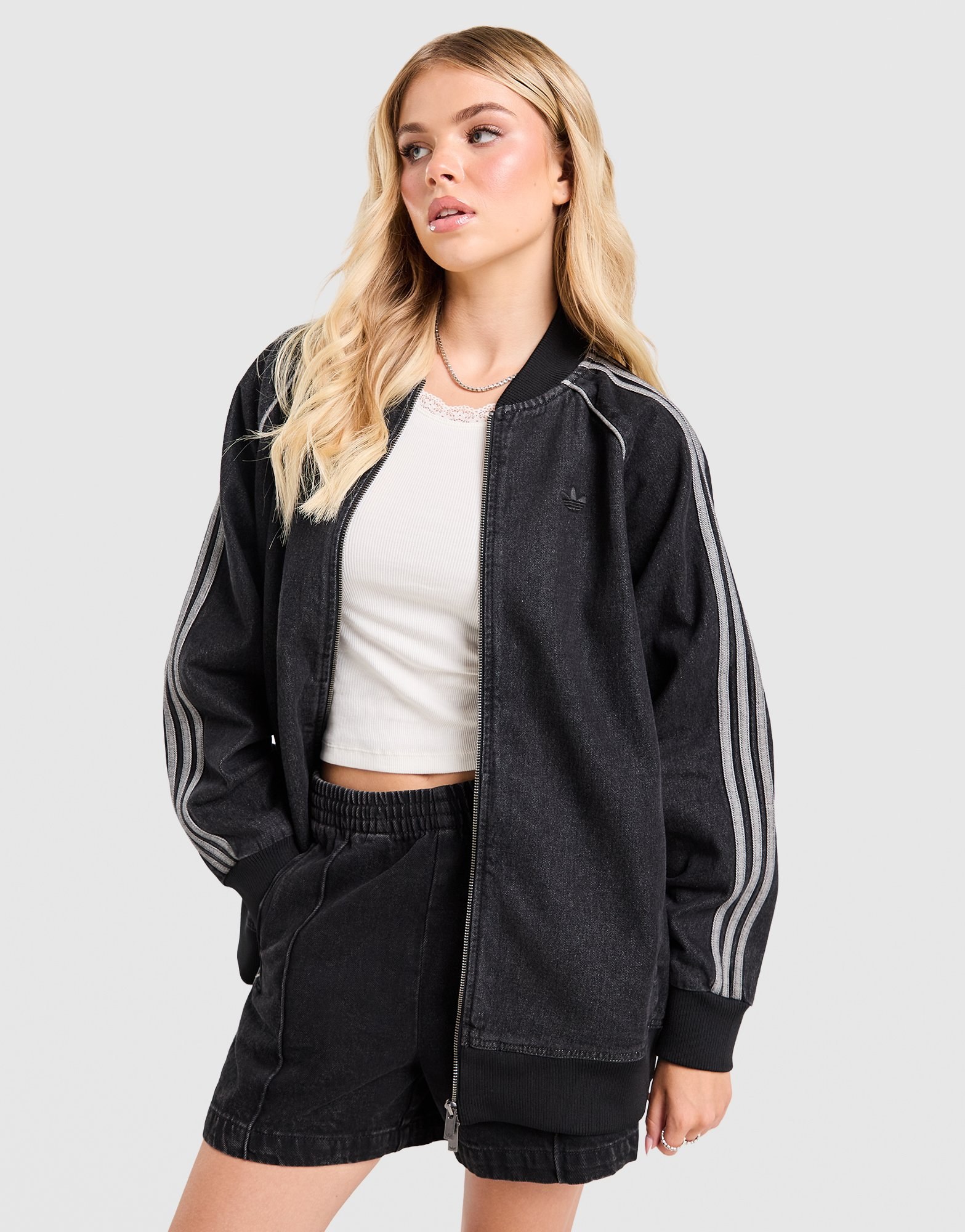 adidas Originals Denim Oversized Trainingsoberteil