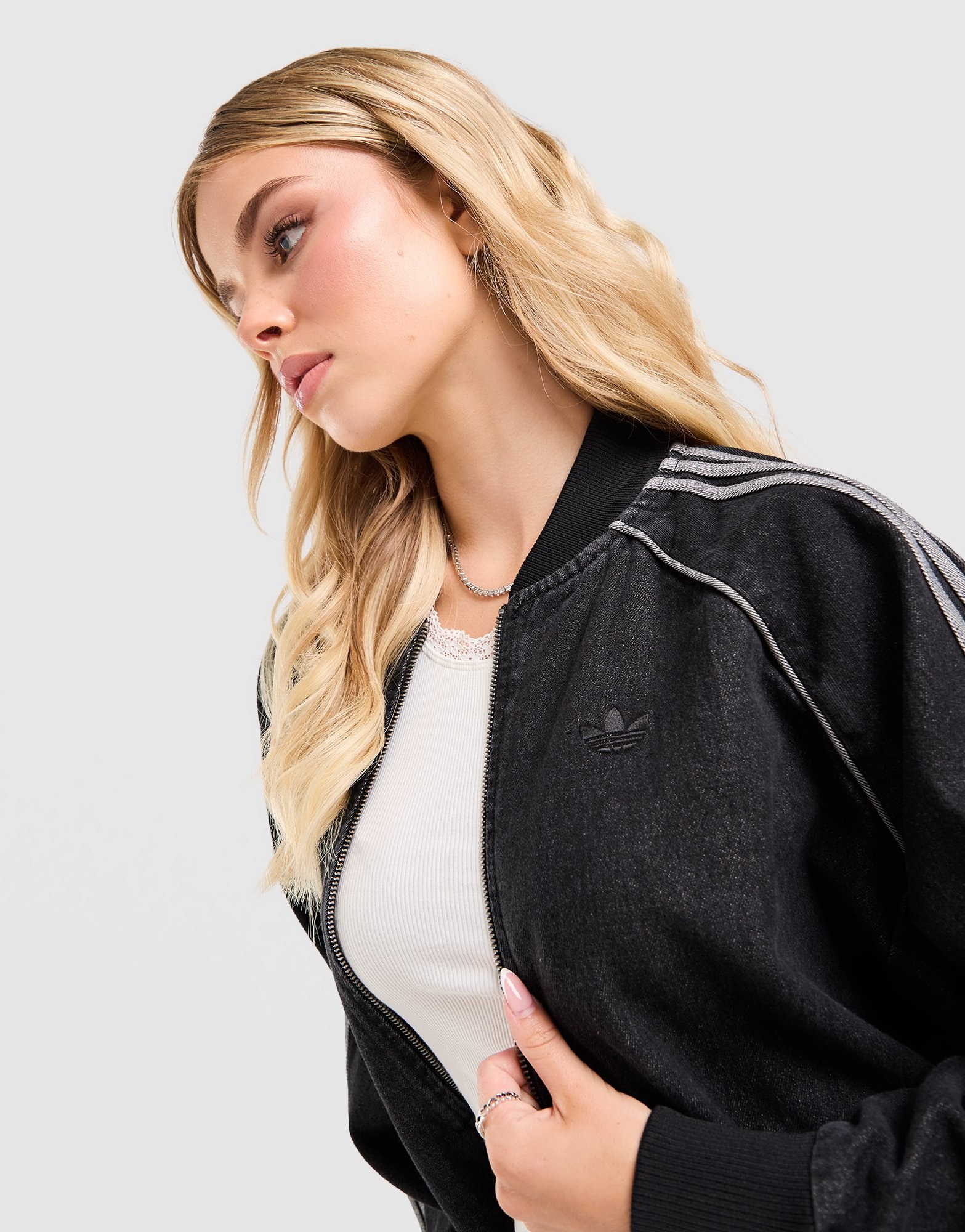 adidas Originals Denim Oversized Trainingsoberteil