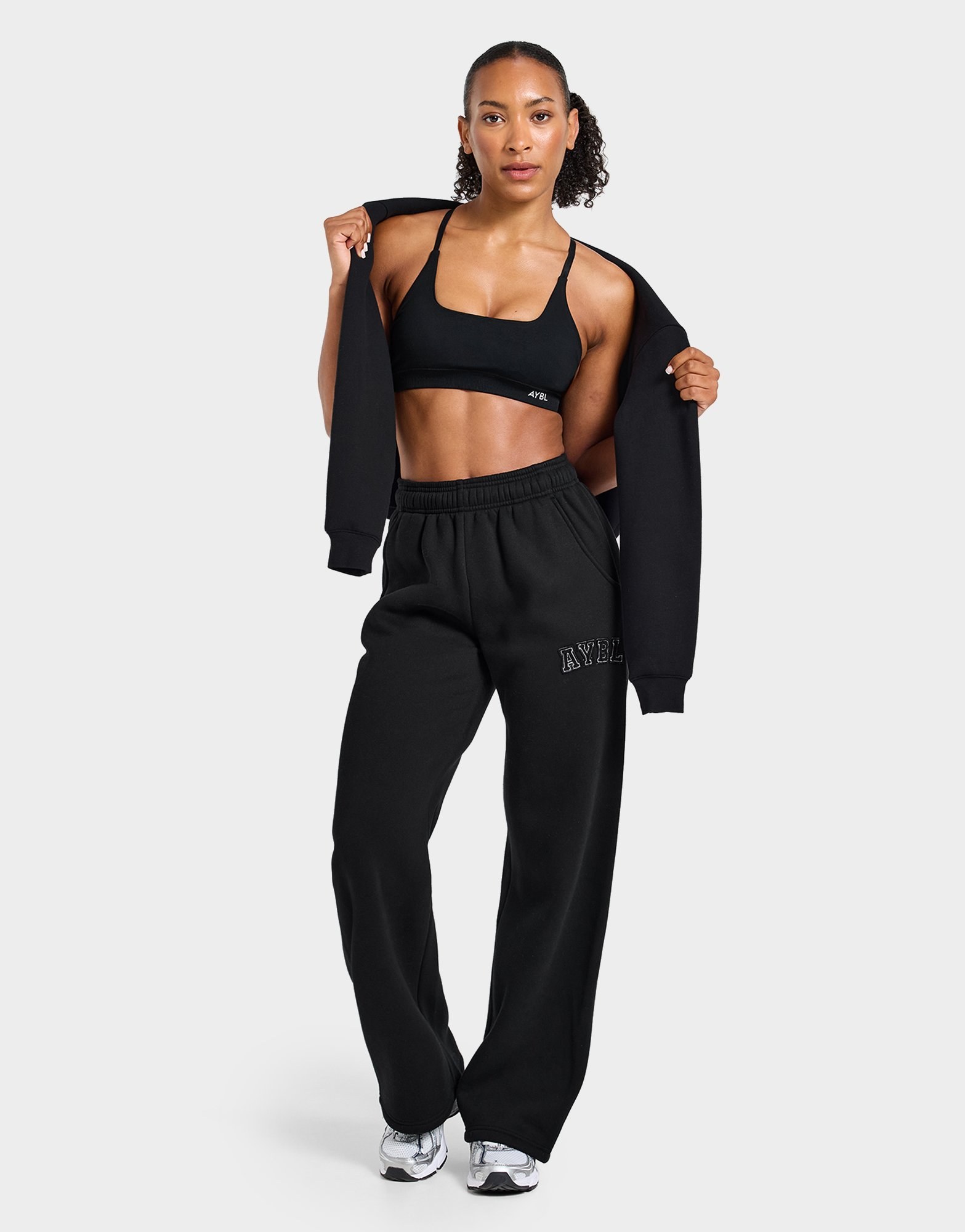 AYBL Varsity Applique Wide Leg Jogginghose