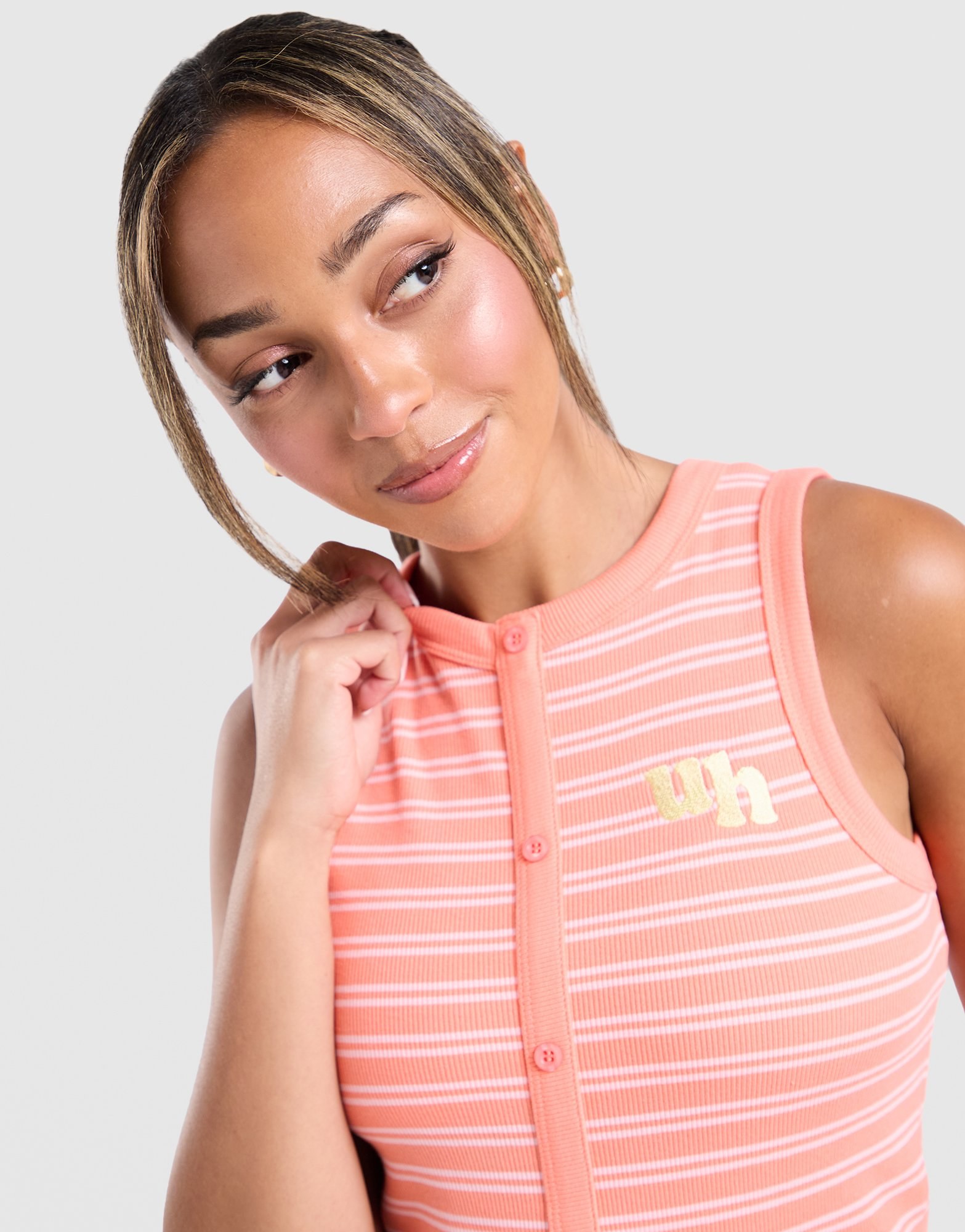 Unlike Humans Mara Buttoned Tanktop