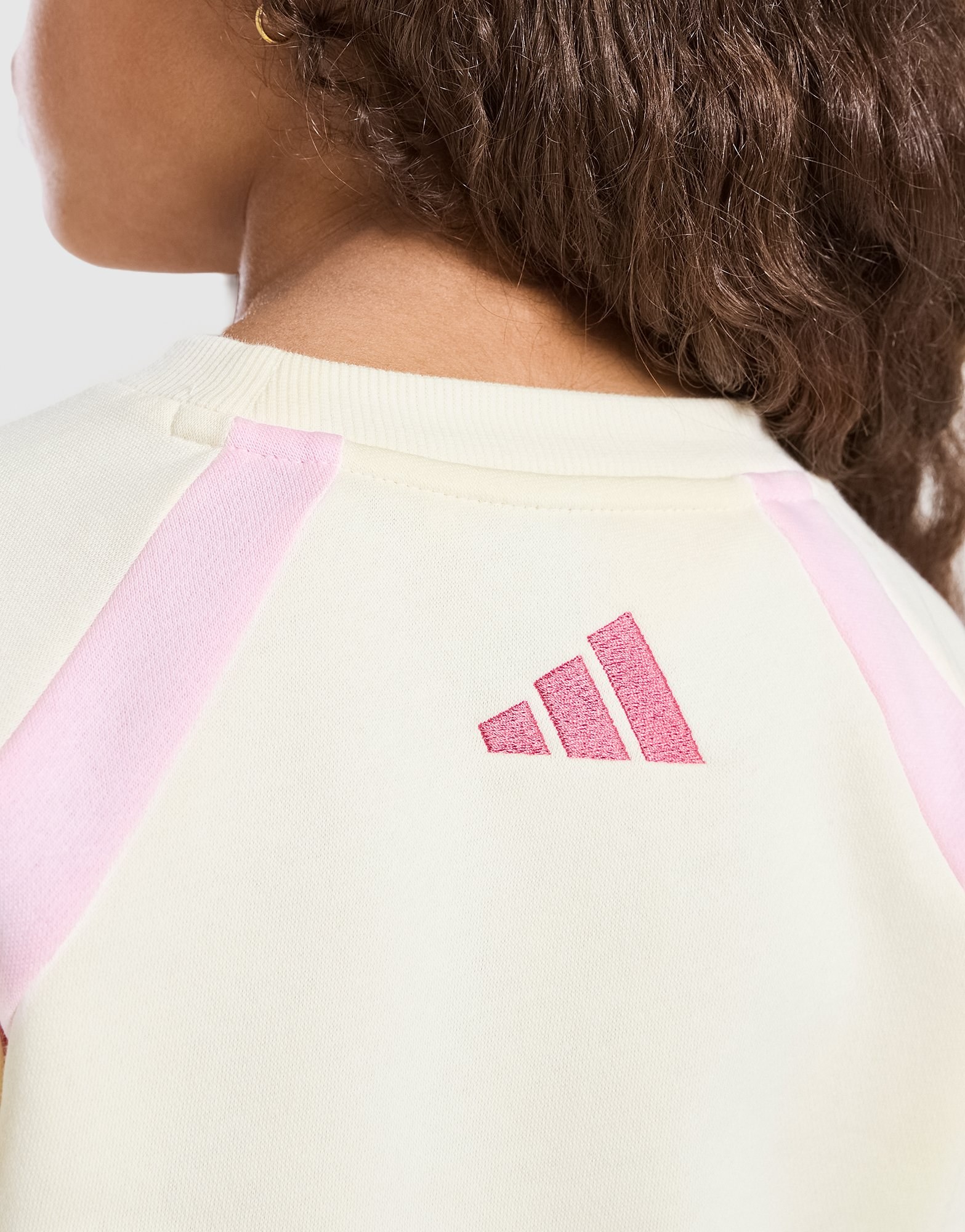 adidas Girls' Linear Colour Block Sweatshirt Kleinkinder
