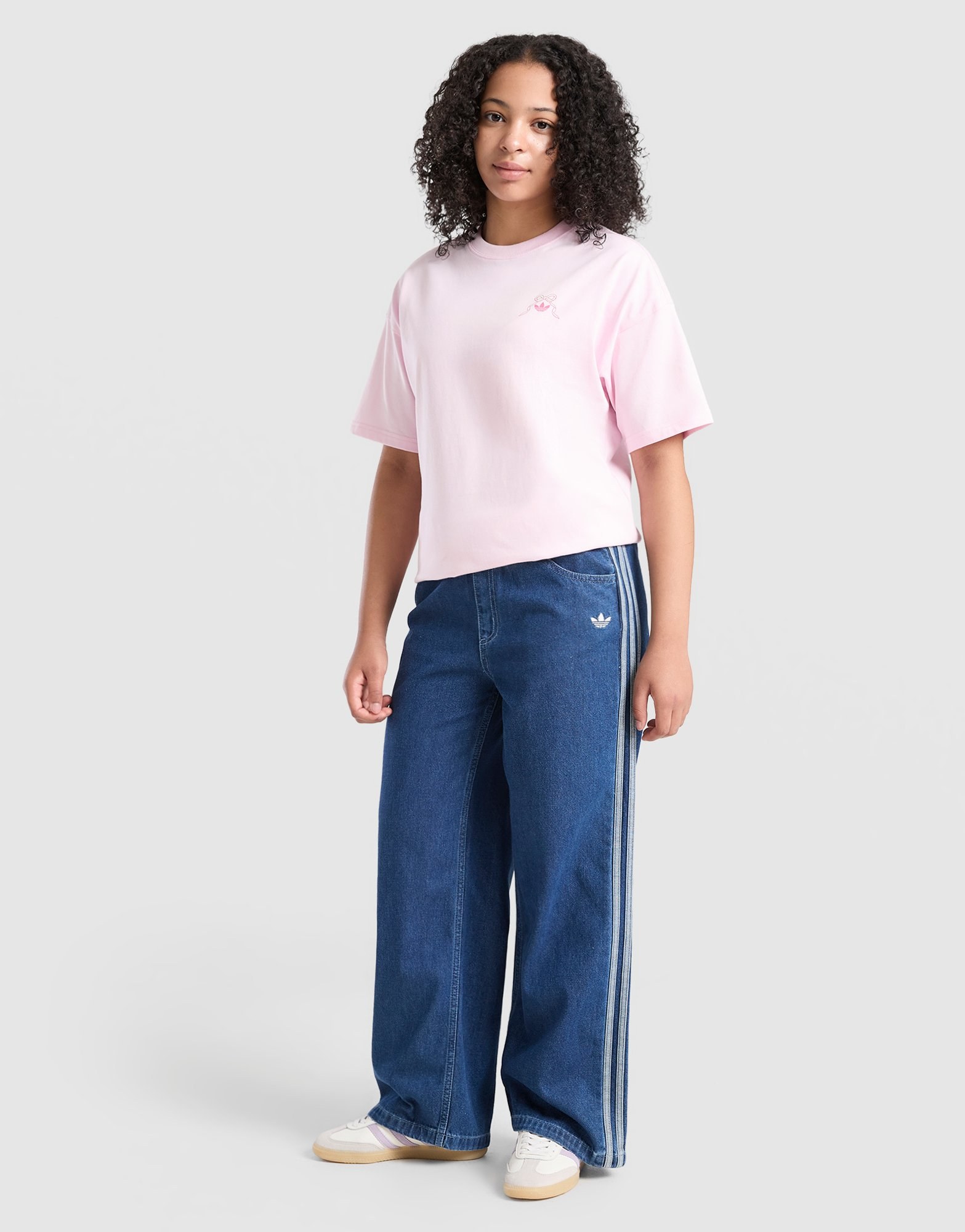 adidas Originals Girls' Bow Graphic T-Shirt Kinder