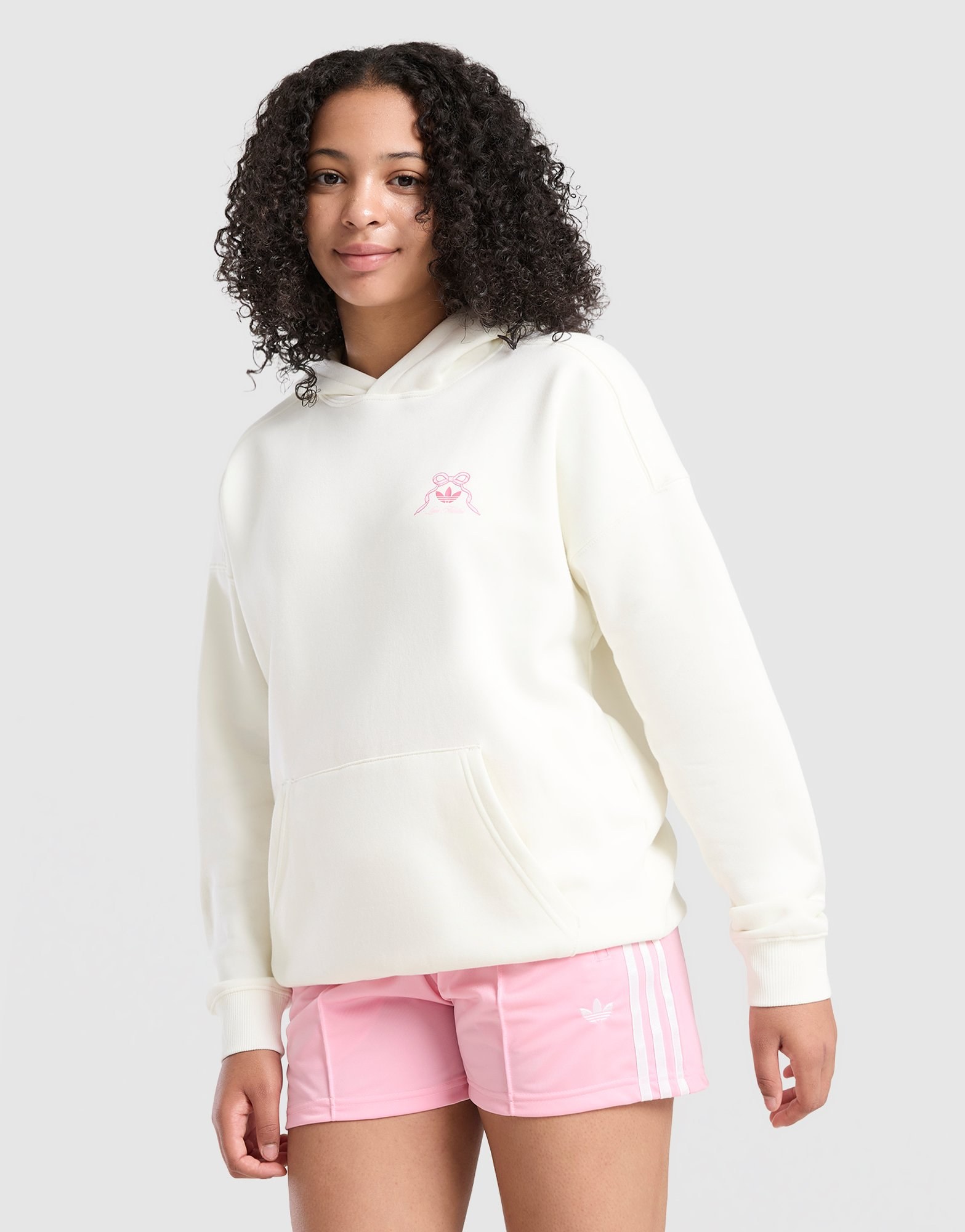 adidas Originals Girls' Graphic Bow Hoodie Kinder