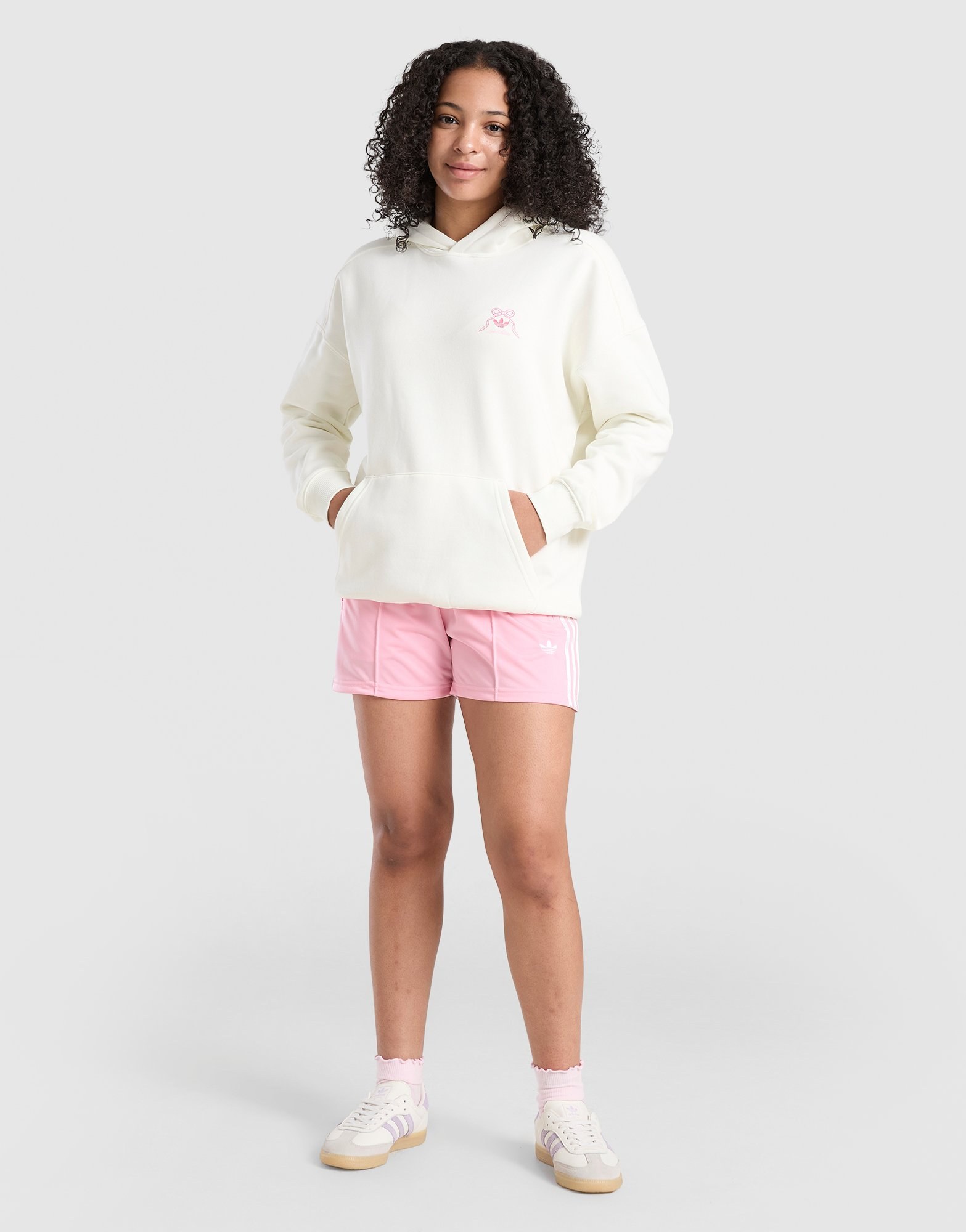 adidas Originals Girls' Graphic Bow Hoodie Kinder