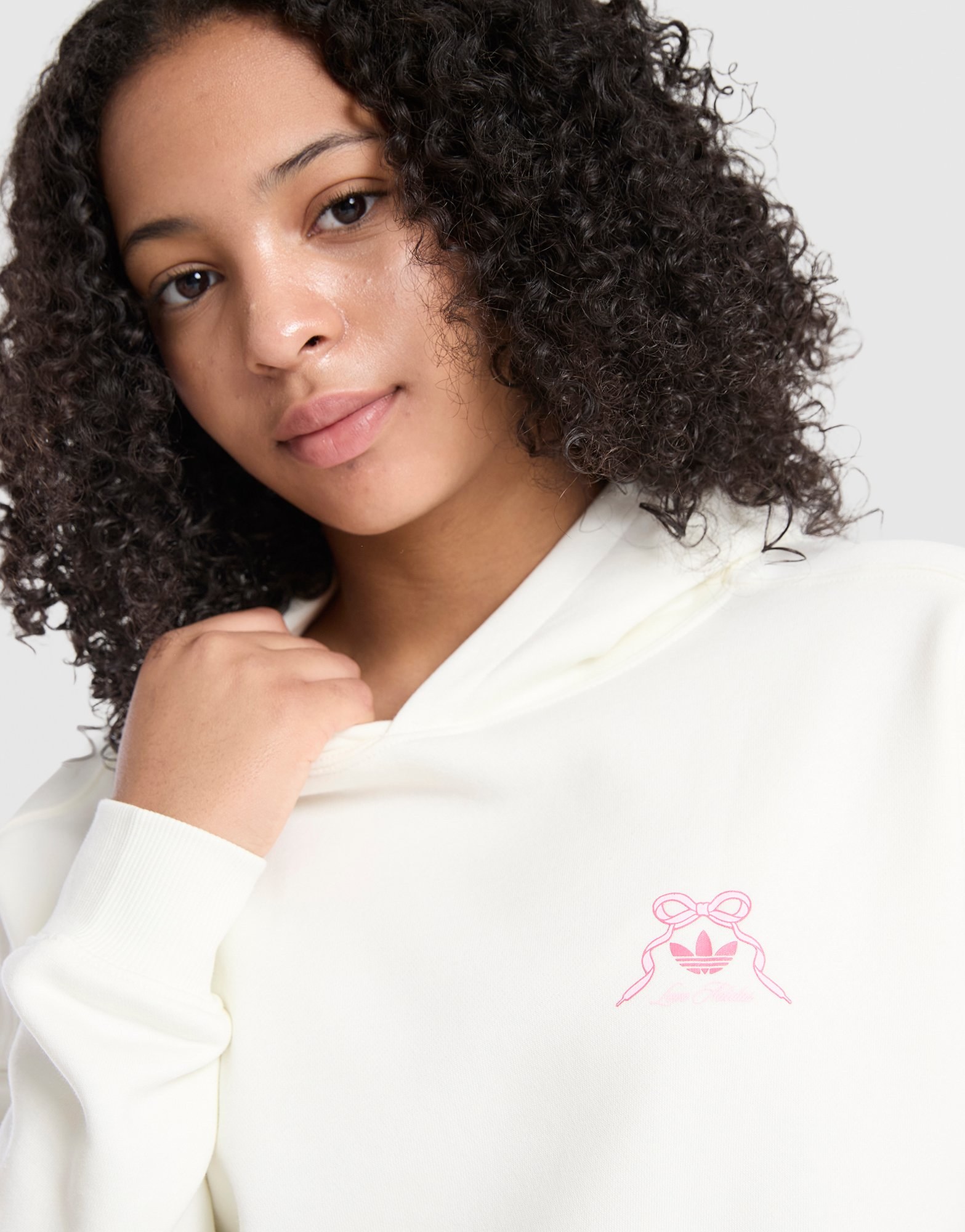 adidas Originals Girls' Graphic Bow Hoodie Kinder