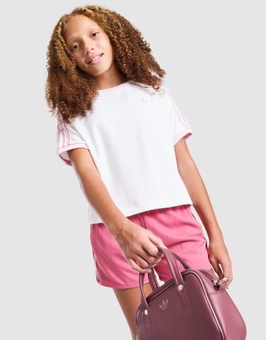 adidas Originals Girls' Poly 3-Streifen T-Shirt