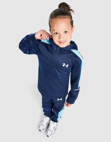 Under Armour Poly Colour Block 1/4-Zip Trainingsanzug Kleinkinder