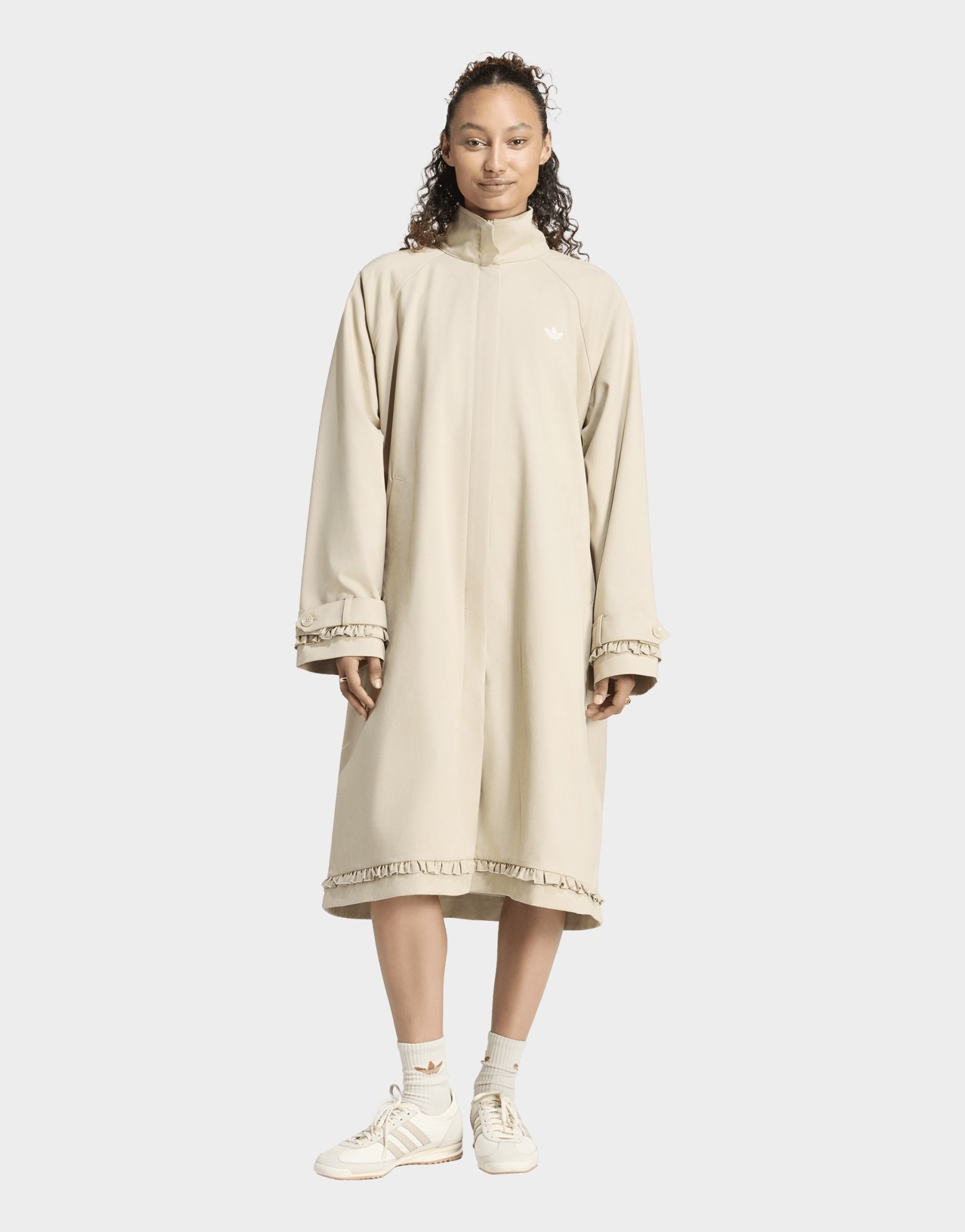 adidas Track Top Coat, Faltendetails