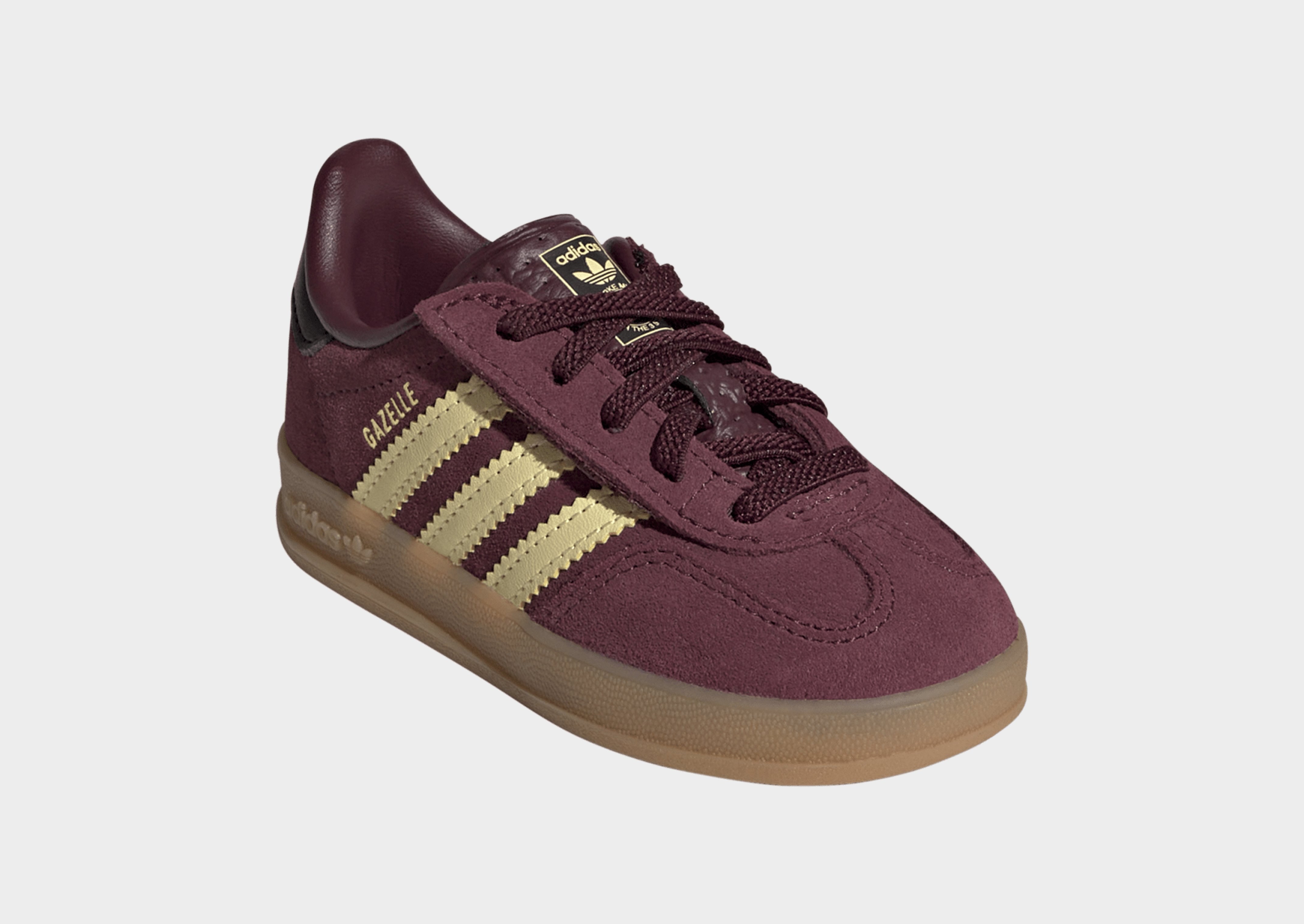 adidas Gazelle Hallenschuh, Komfortverschluss, Elastische Schnürsenkel