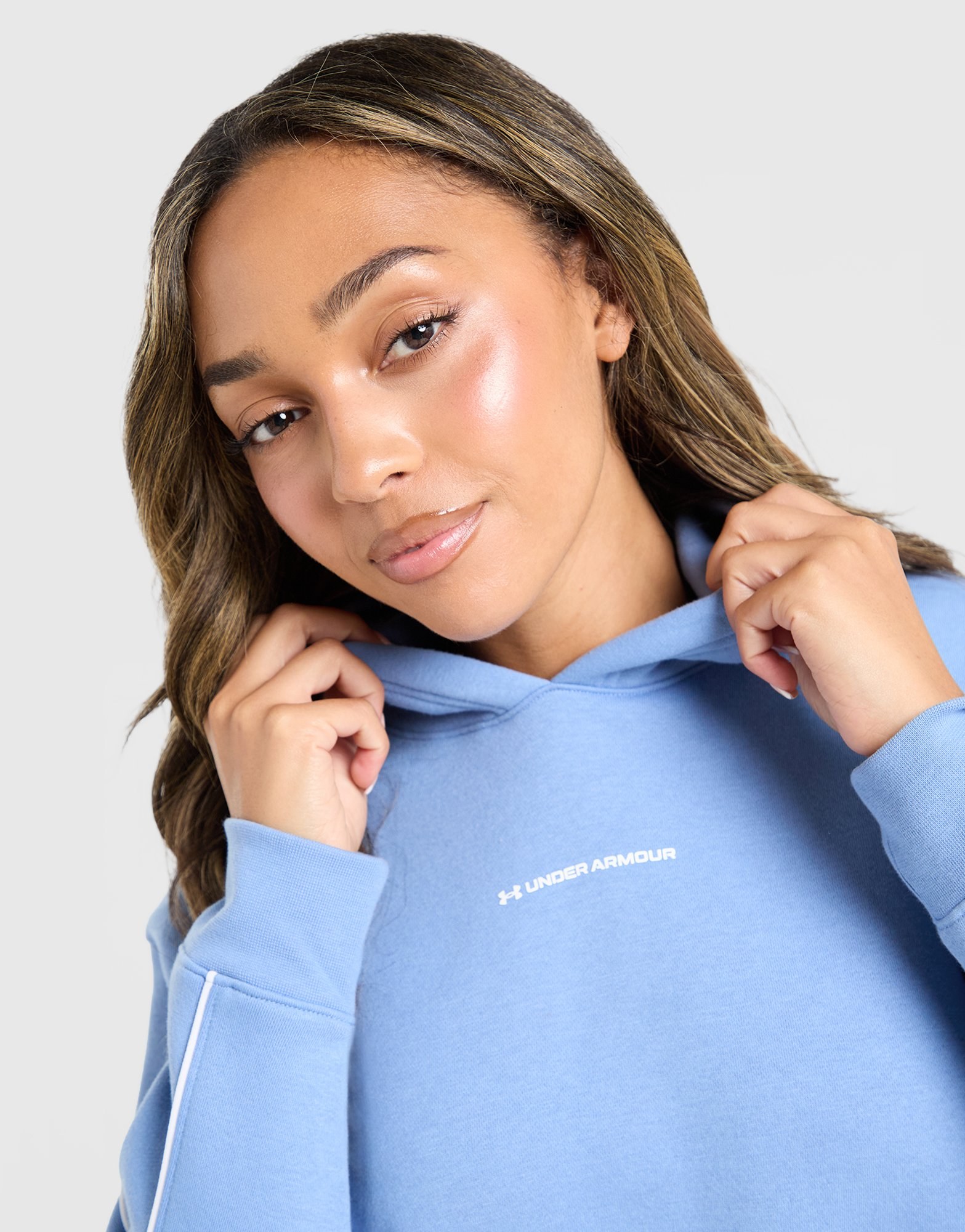 Under Armour Piping Overhead Cropped Hoodie