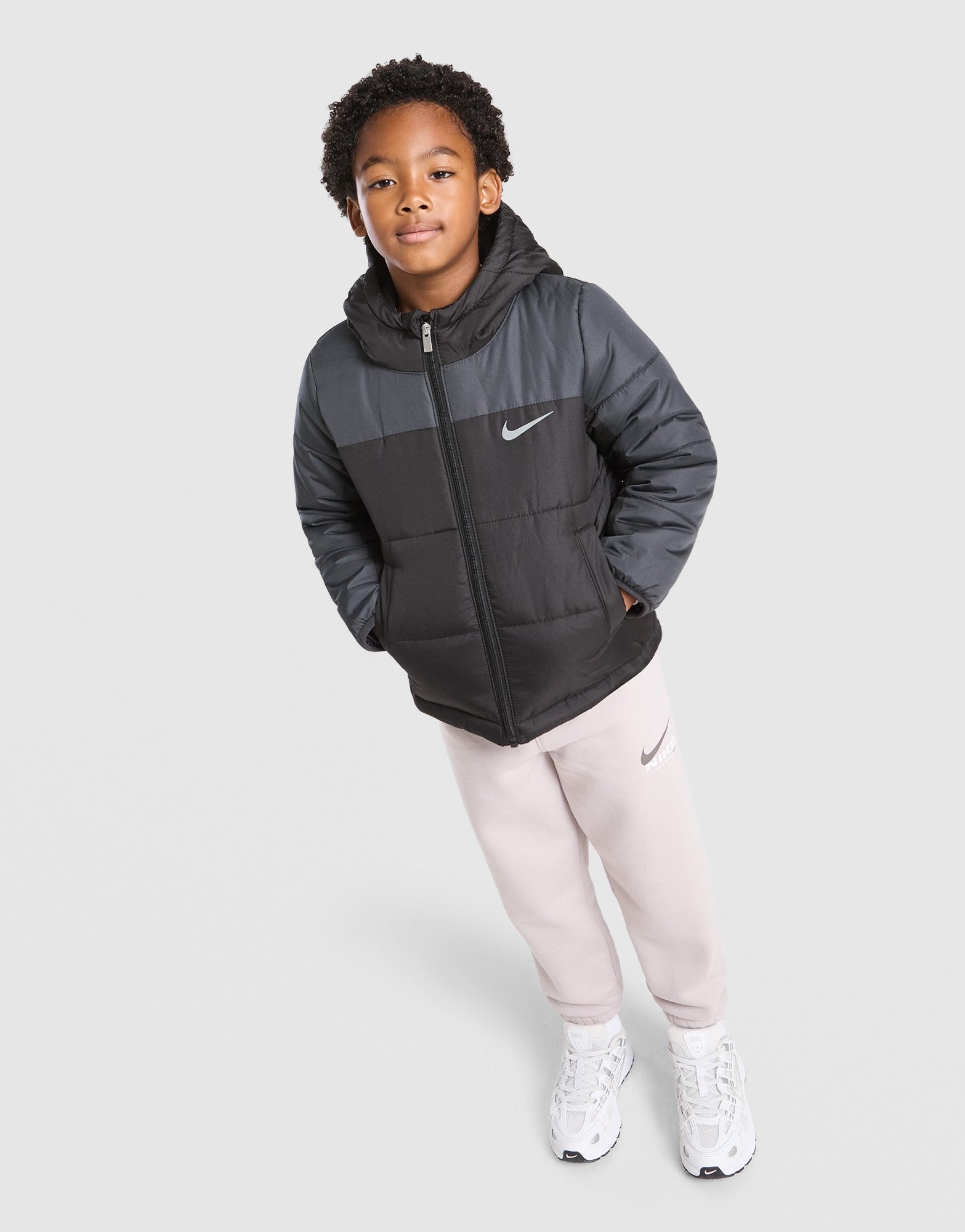 Nike Colour Block Baffle Jacket Children